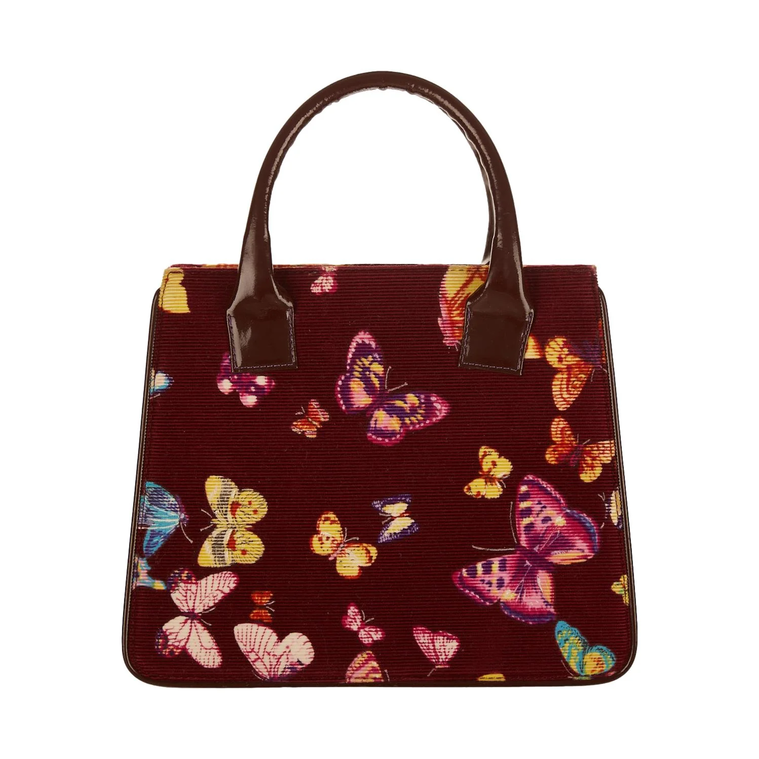 Dolce & Gabbana Burgundy Butterfly Top Handle Bag - Image 2