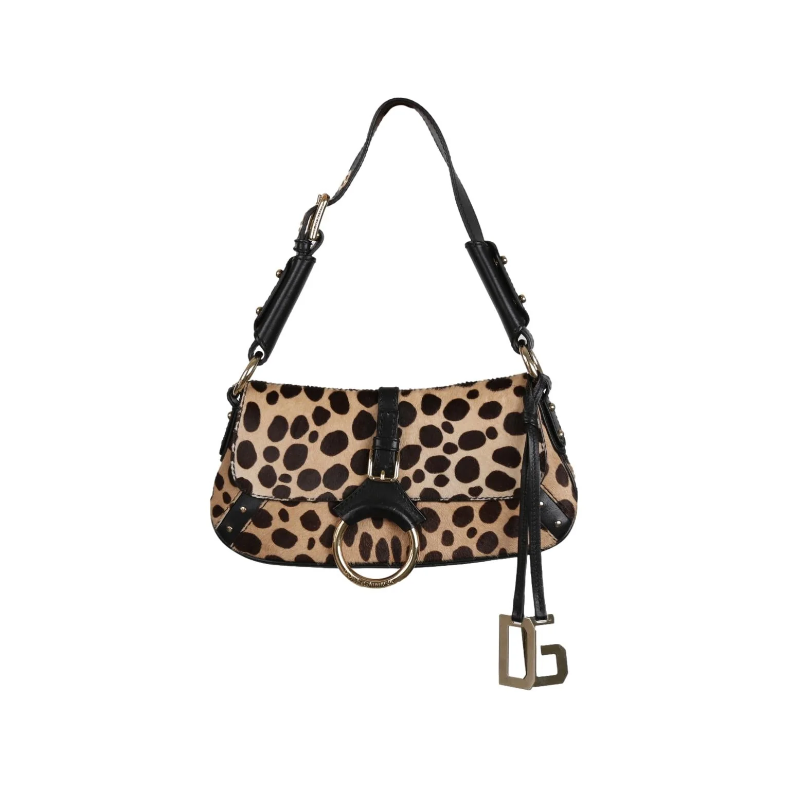 Dolce & Gabbana Cheetah Calf Hair Shoulder Bag
