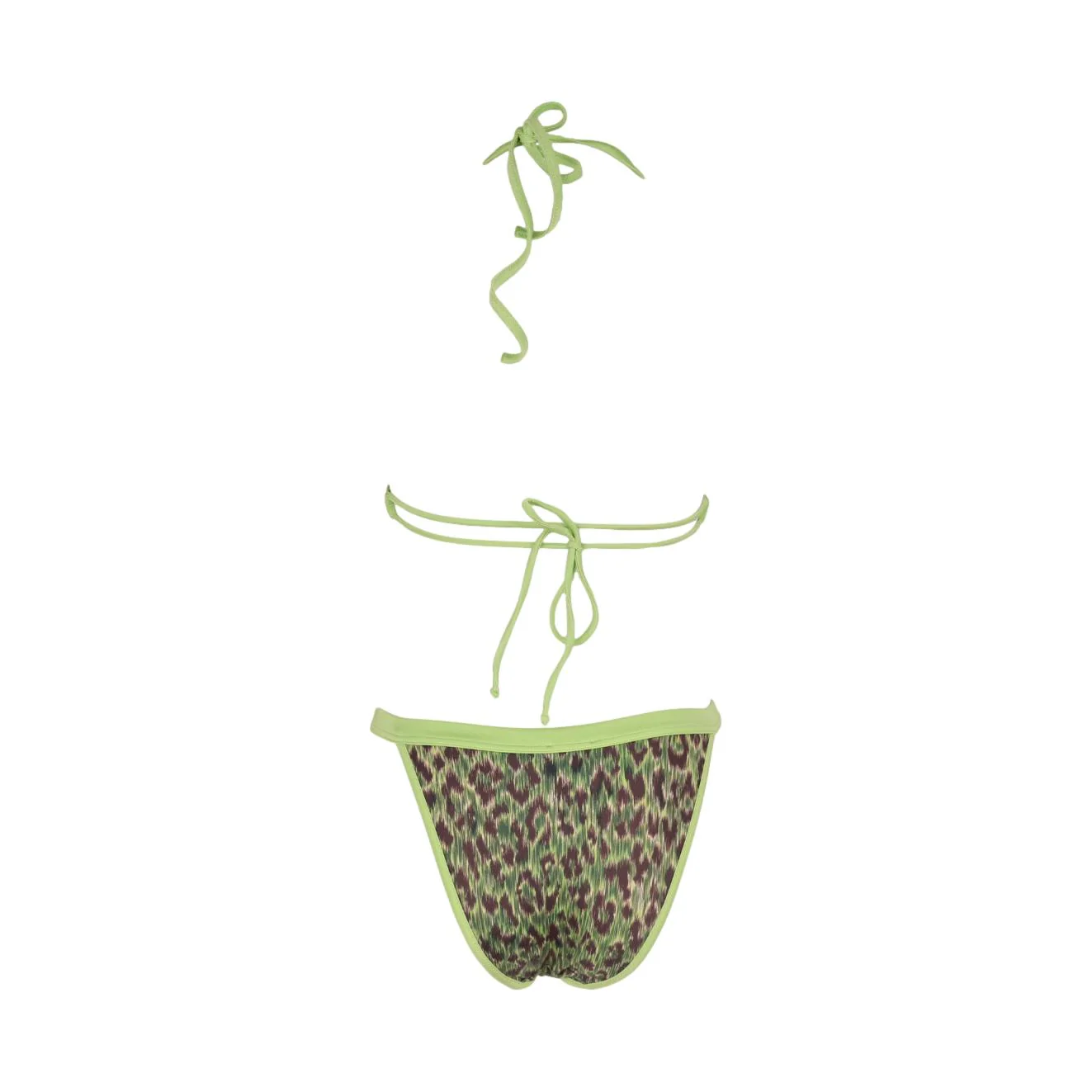 Dolce & Gabbana Green Cheetah Print Bikini - Image 2
