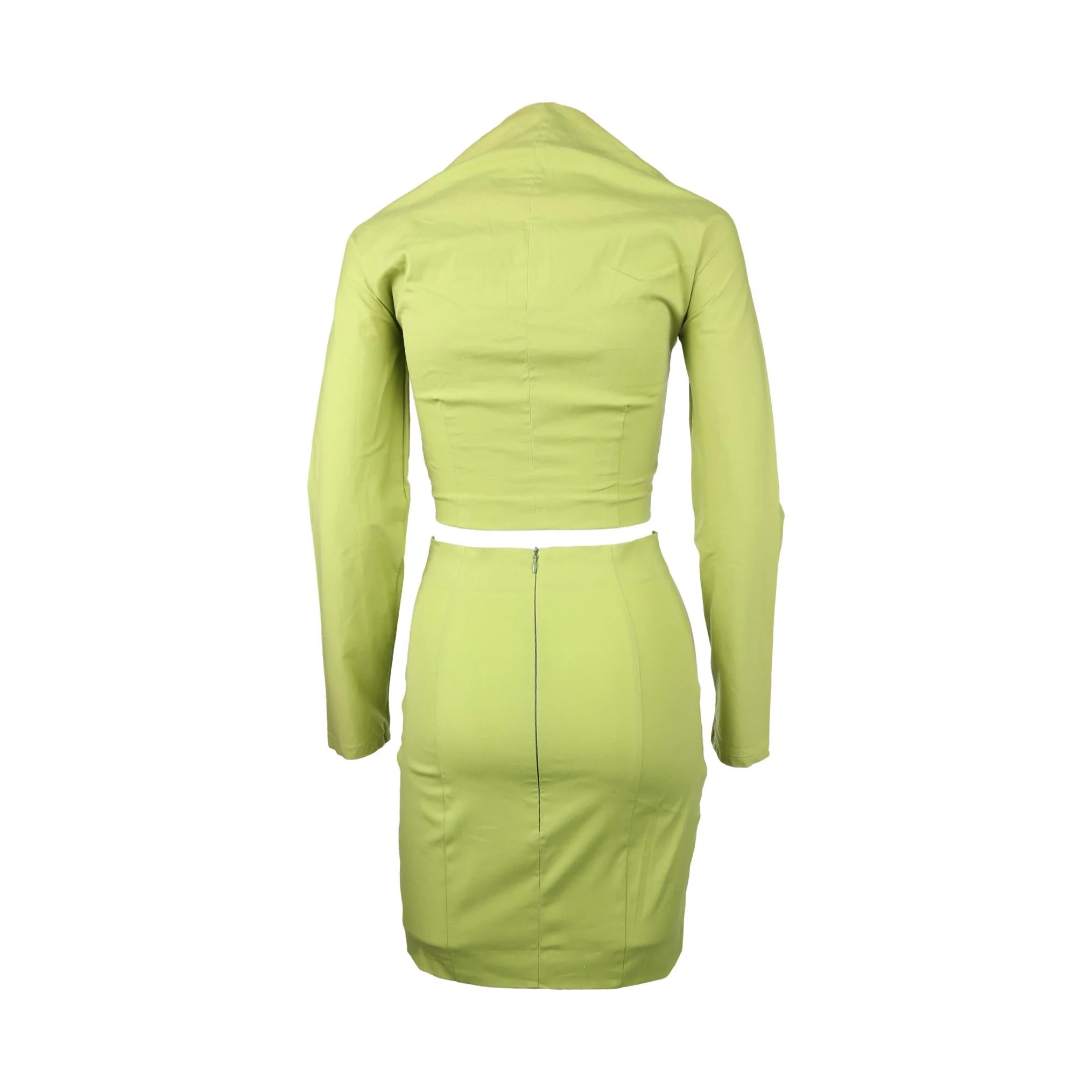 Dolce & Gabbana Green Cropped Skirt Set - Image 2