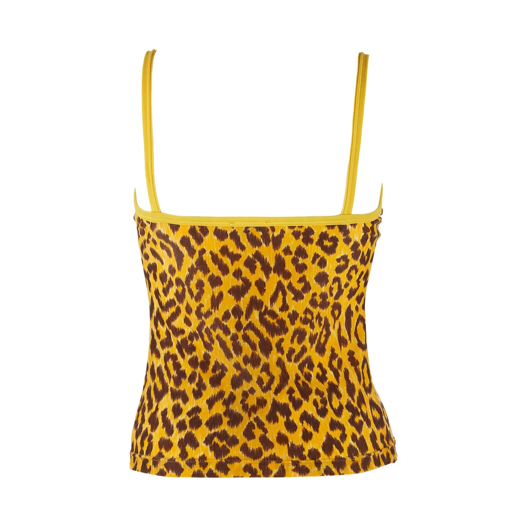 Dolce and Gabbana Yellow Cheetah Print Tank - Image 2
