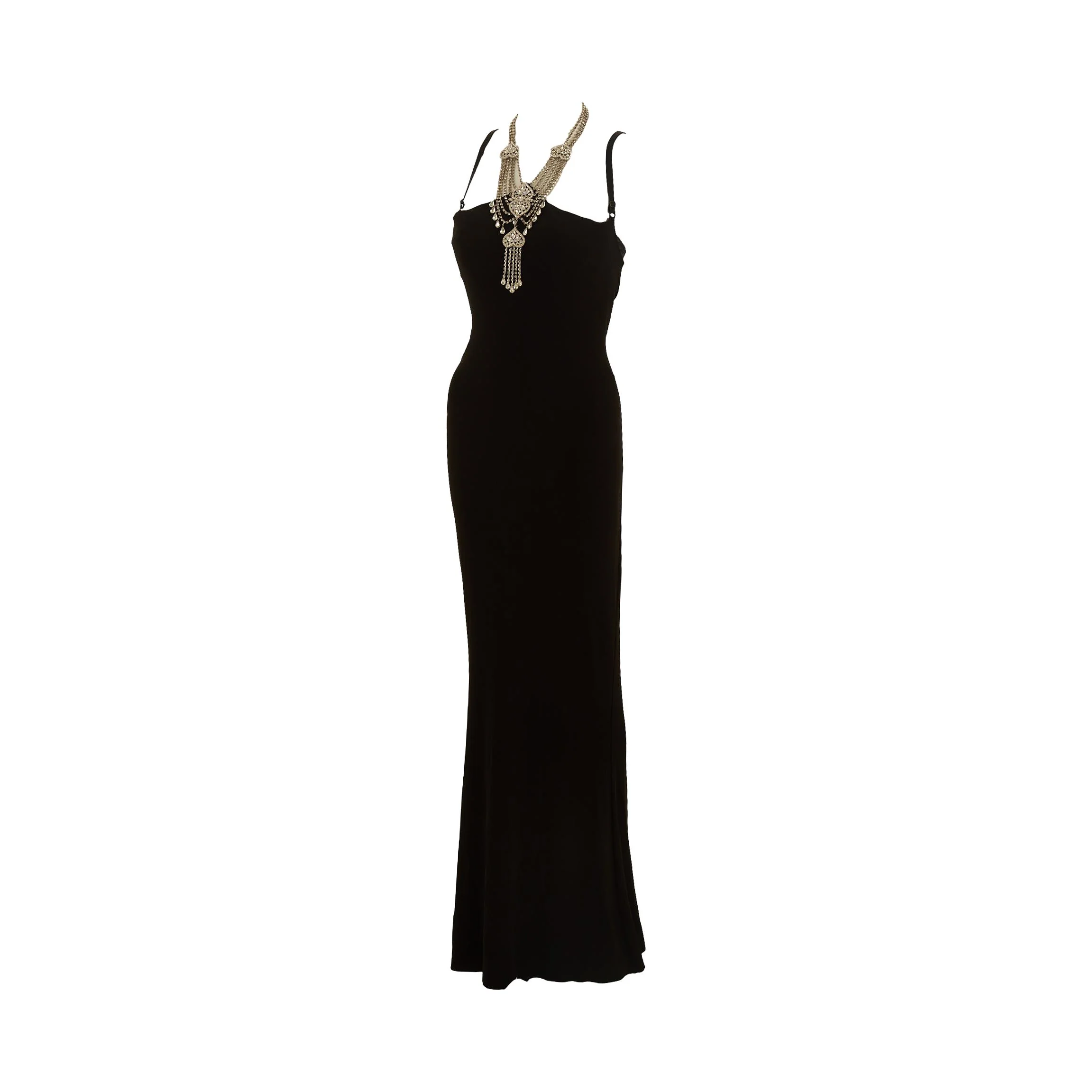 Dolce & Gabbana Black Choker Gown - Image 2