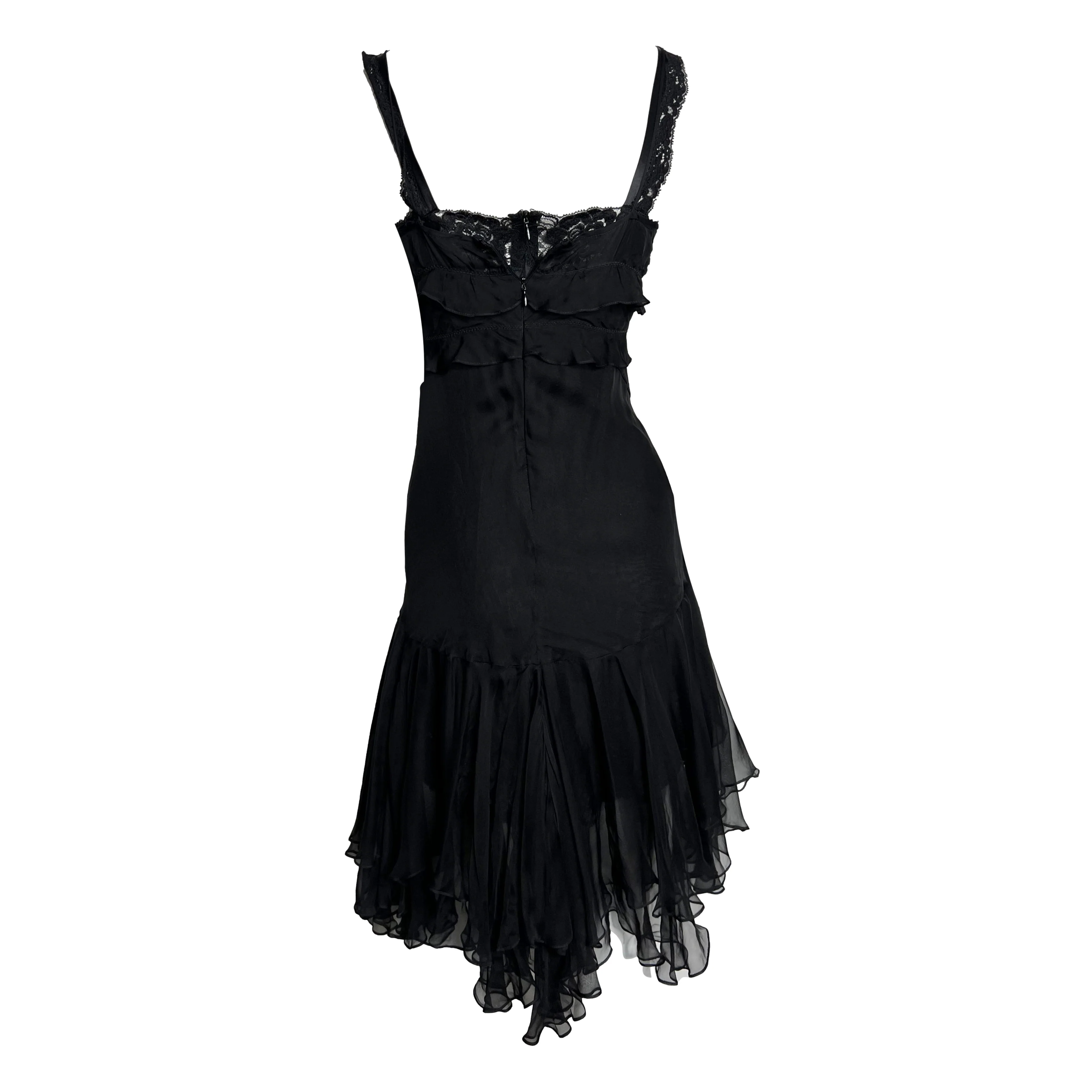 Dolce & Gabbana Black Floral Dress - Image 2