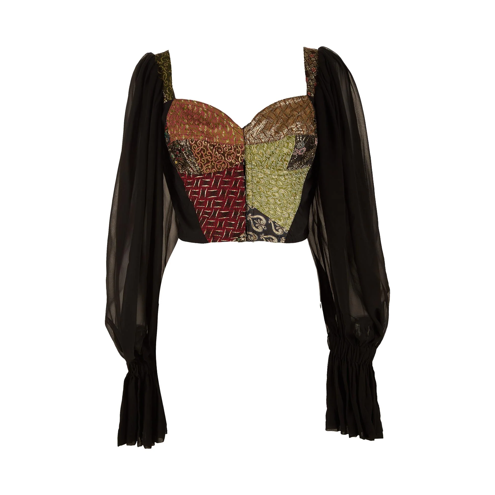 Dolce & Gabbana Corset Print Top