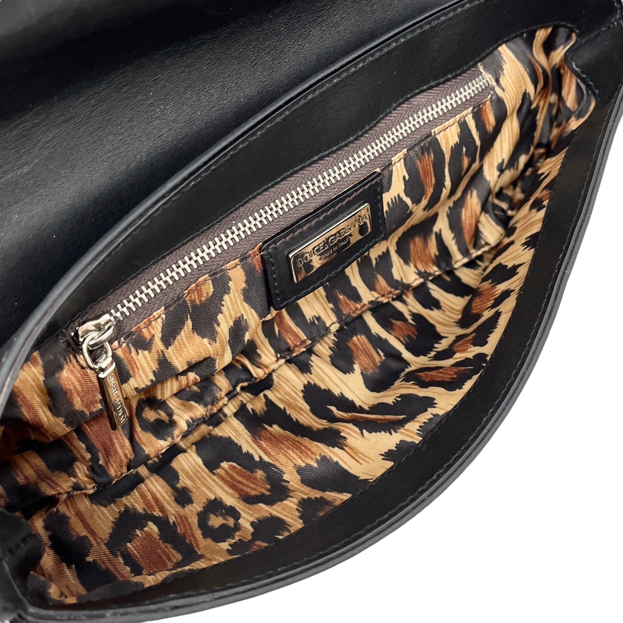 Dolce & Gabbana Black Leather Clutch - Image 3