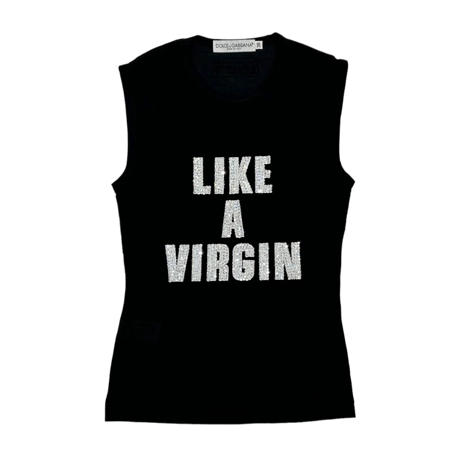 Dolce & Gabbana Black 'Like A Virgin' Tank