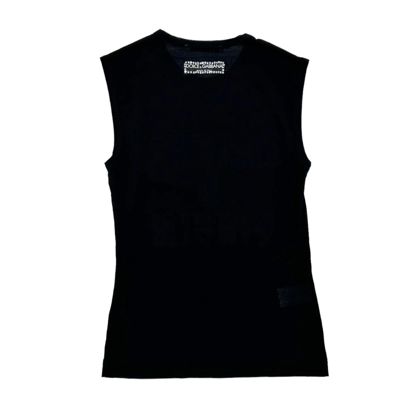 Dolce & Gabbana Black 'Like A Virgin' Tank - Image 2
