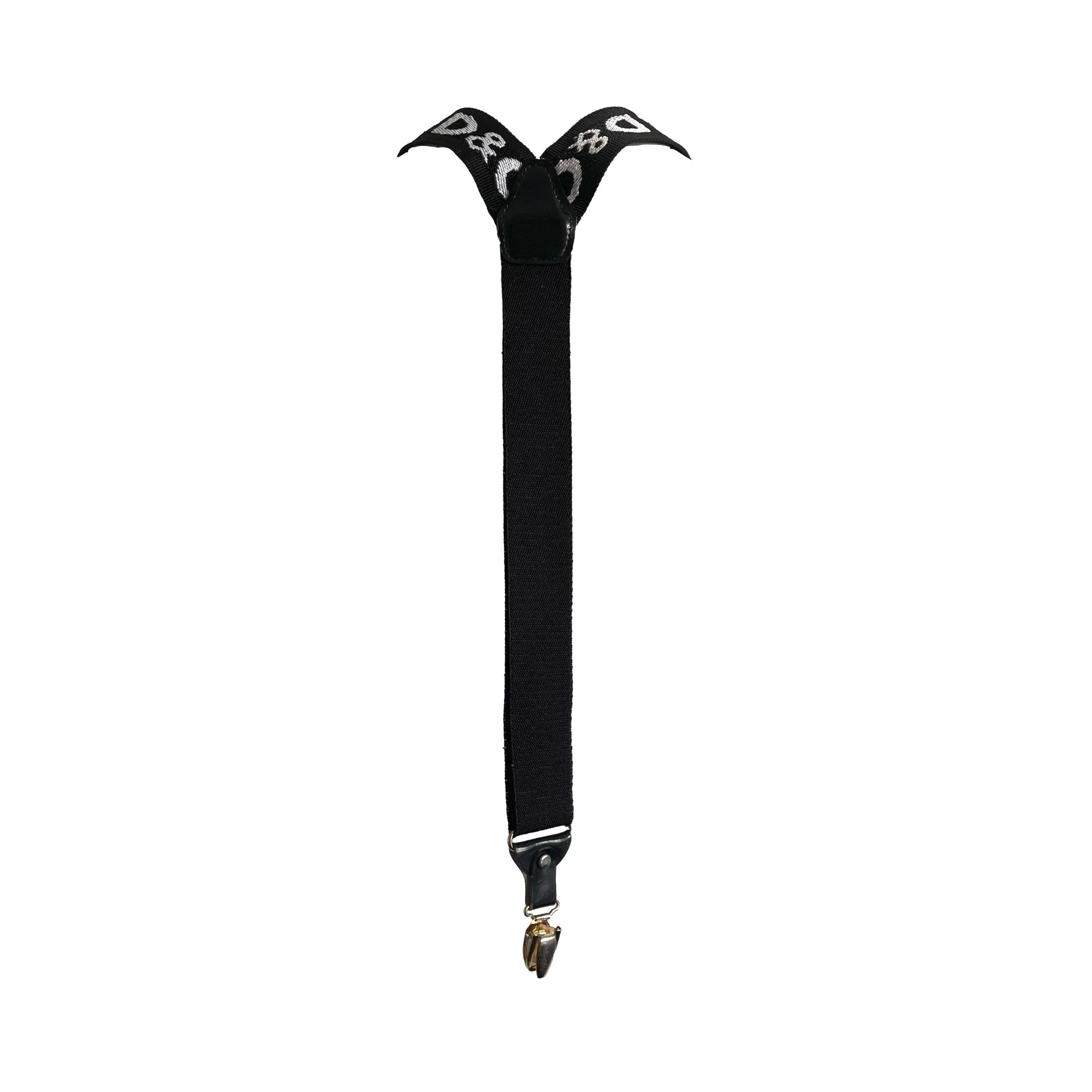 Dolce & Gabbana Black Logo Suspenders - Image 2