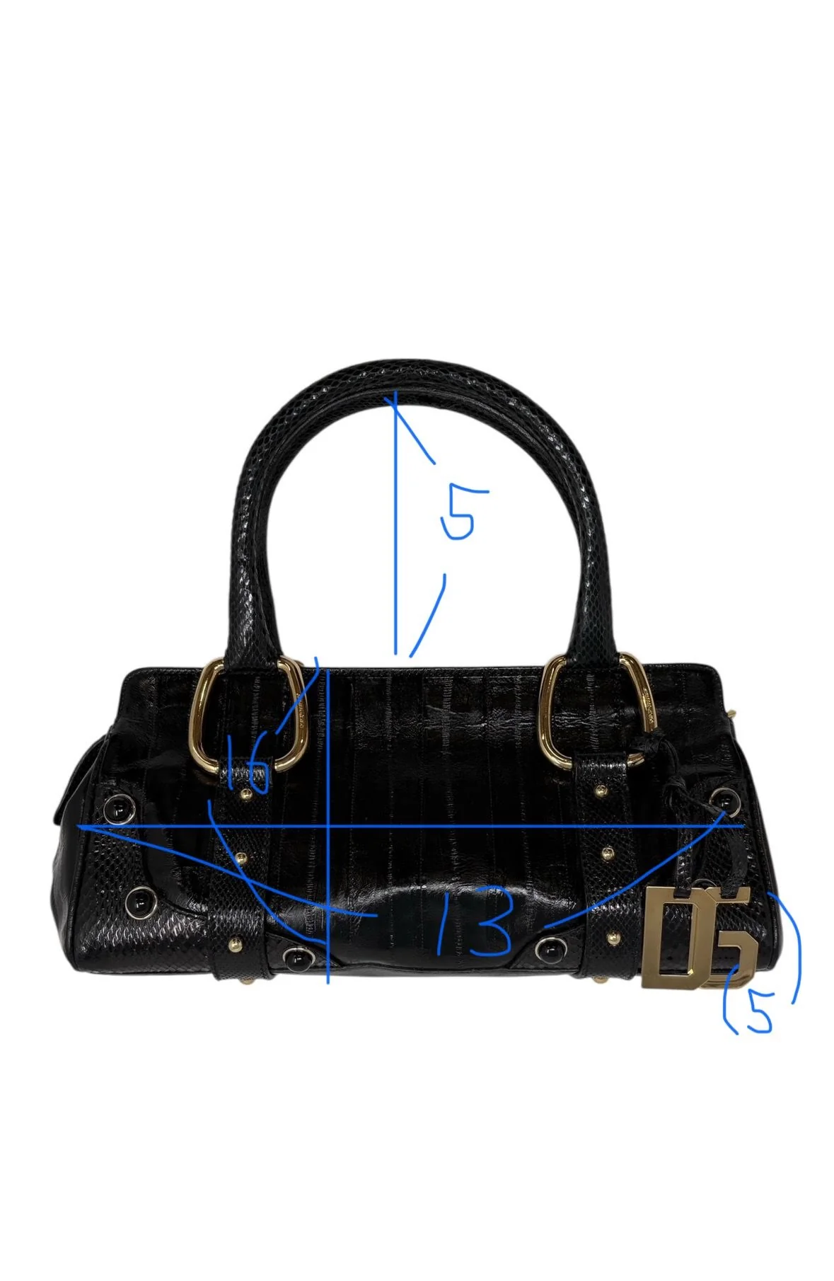 Dolce & Gabbana Black Logo Top Handle Bag - Image 4