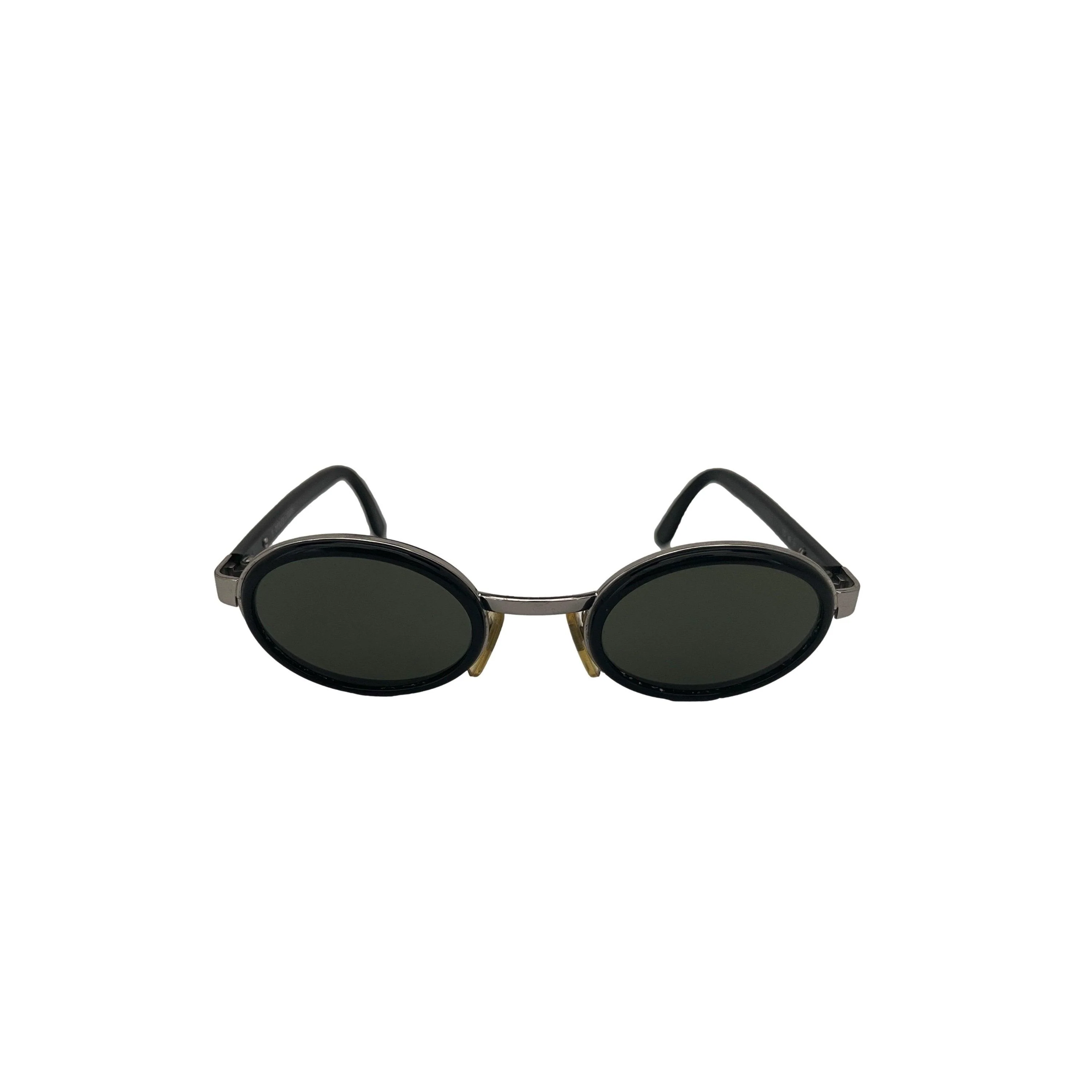 Dolce & Gabbana Black Mini Round Sunglasses