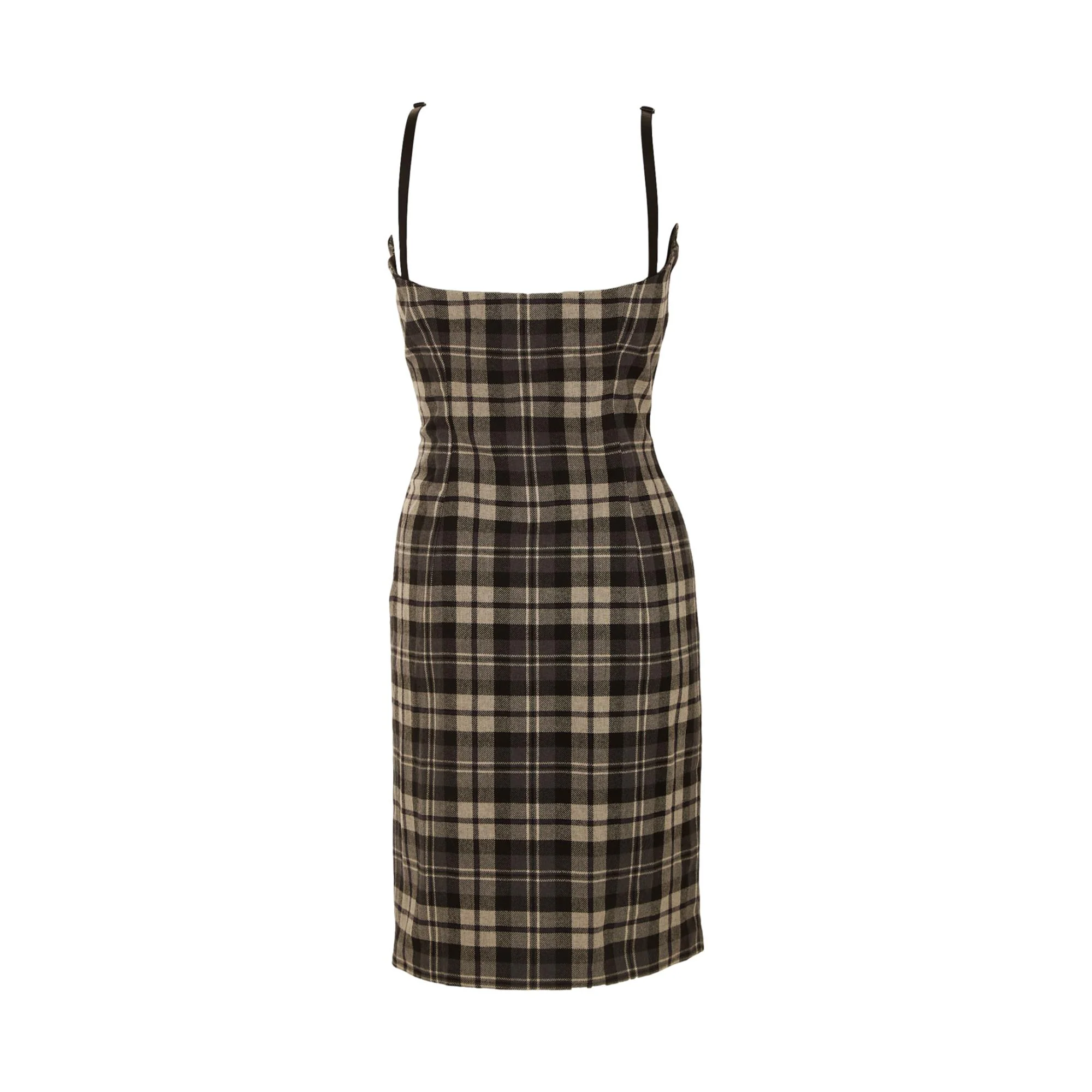 Dolce & Gabbana Black Plaid Dress - Image 2