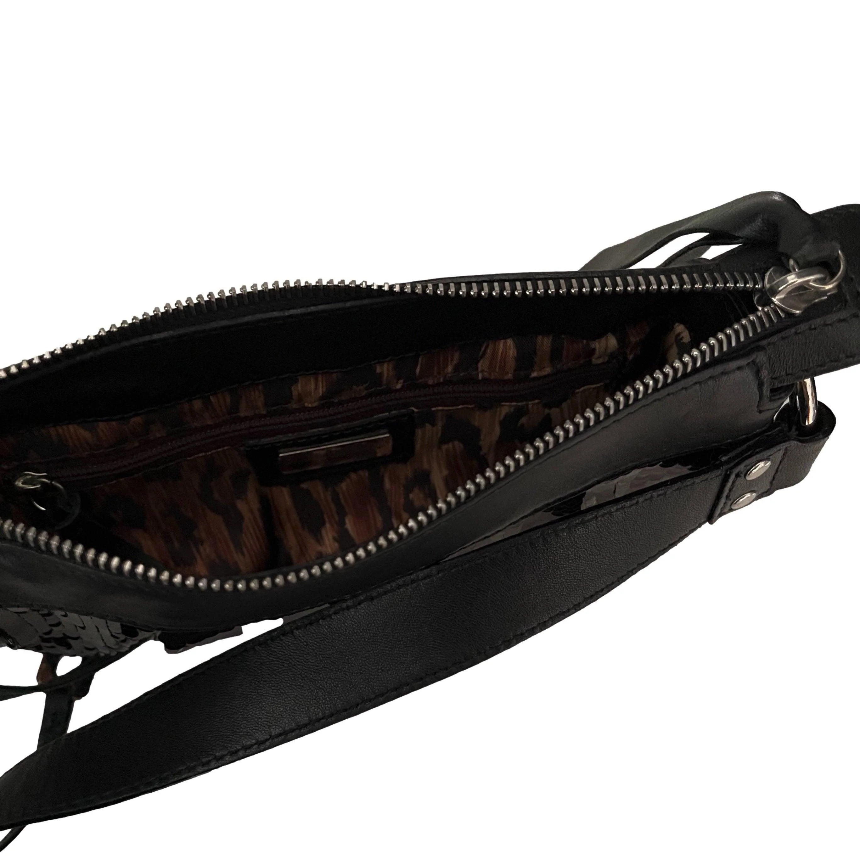 Dolce & Gabbana Black Sequin Mini Shoulder Bag - Image 4