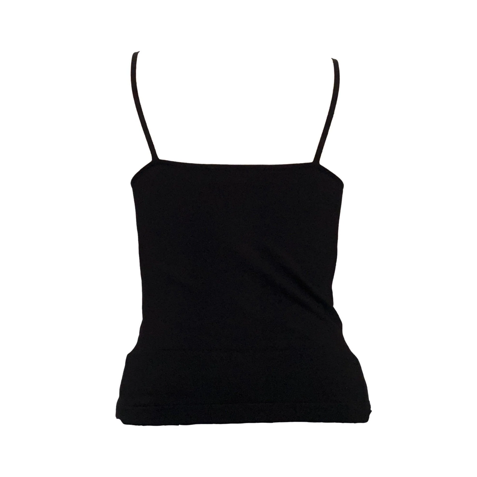 Dolce & Gabbana Black Slinky Logo Tank - Image 2