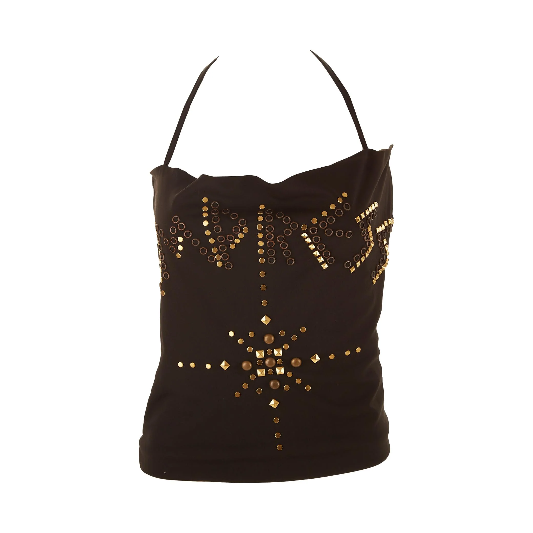 Dolce & Gabbana Black Studded Top