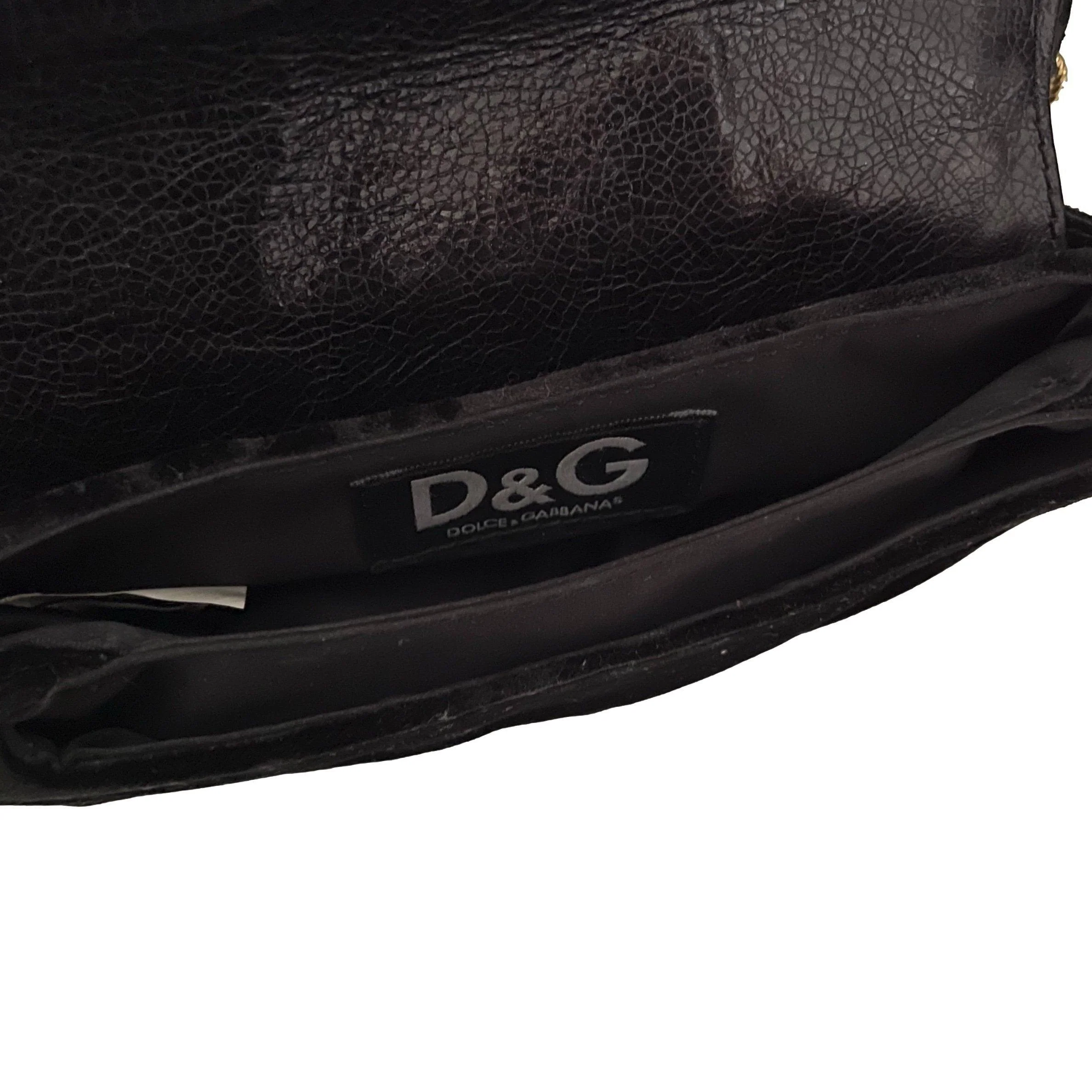 Dolce & Gabbana Black Suede Chain Mini Bag - Image 4