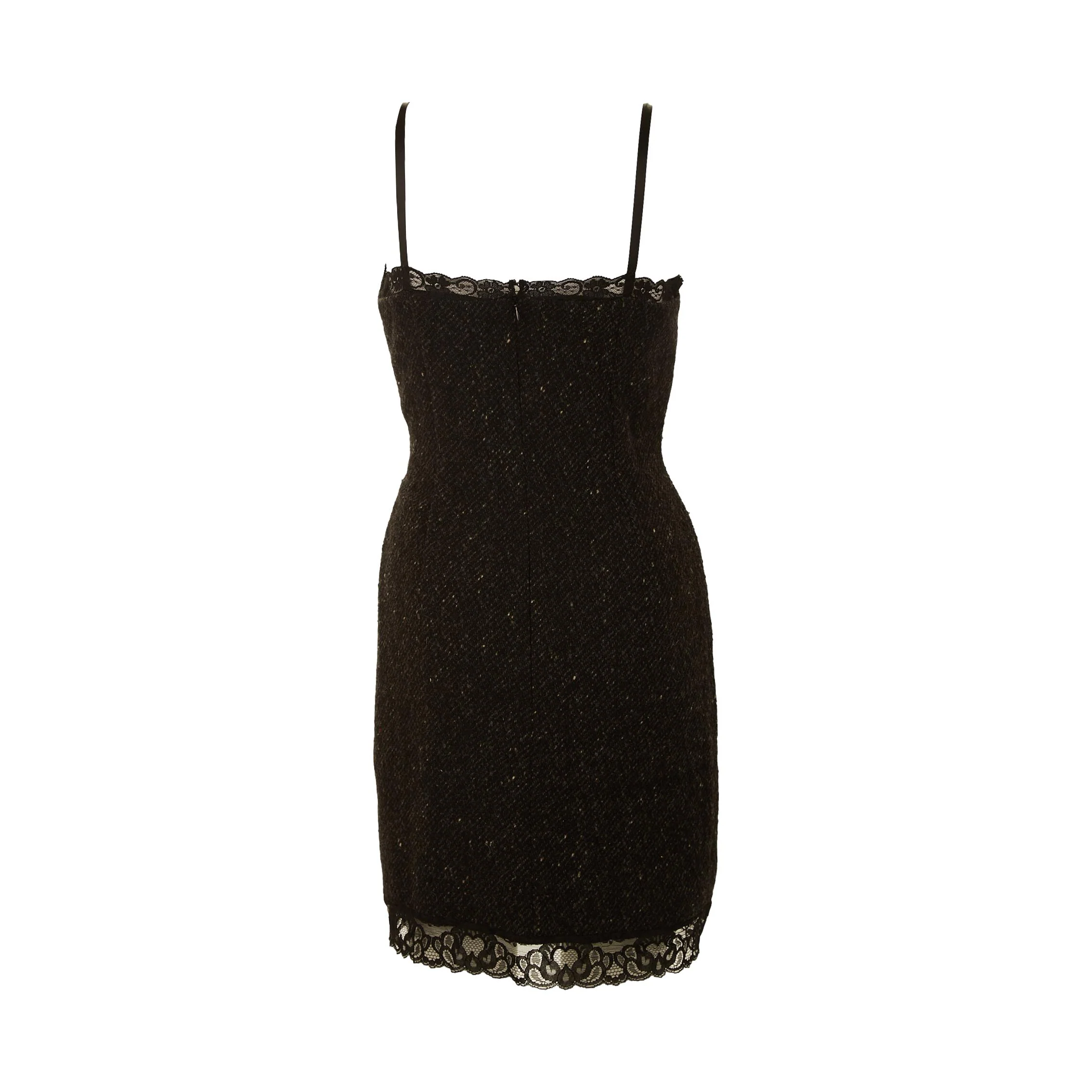 Dolce & Gabbana Black Tweed Dress - Image 2