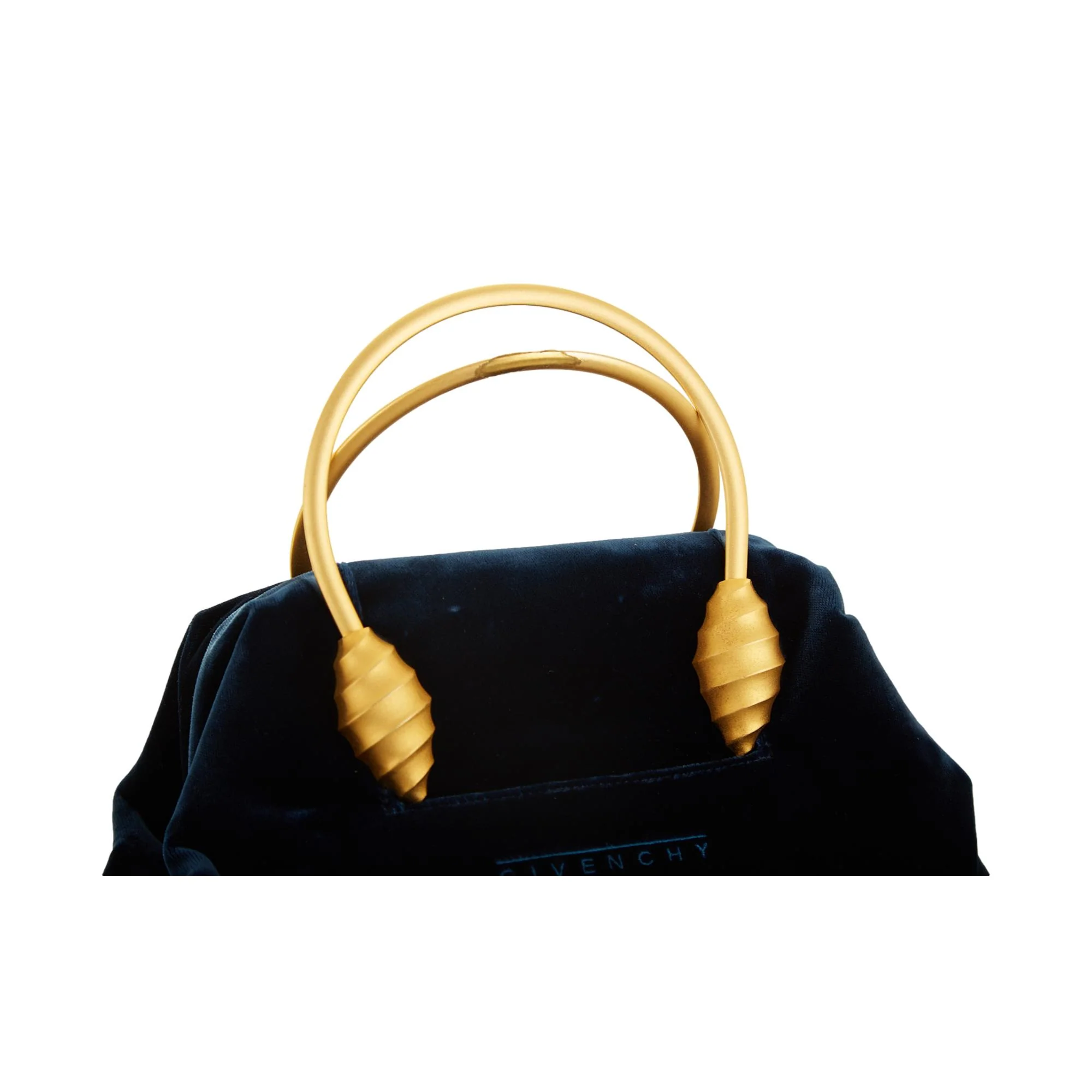 Givenchy Blue Velvet Seashell Handle Bag - Image 4