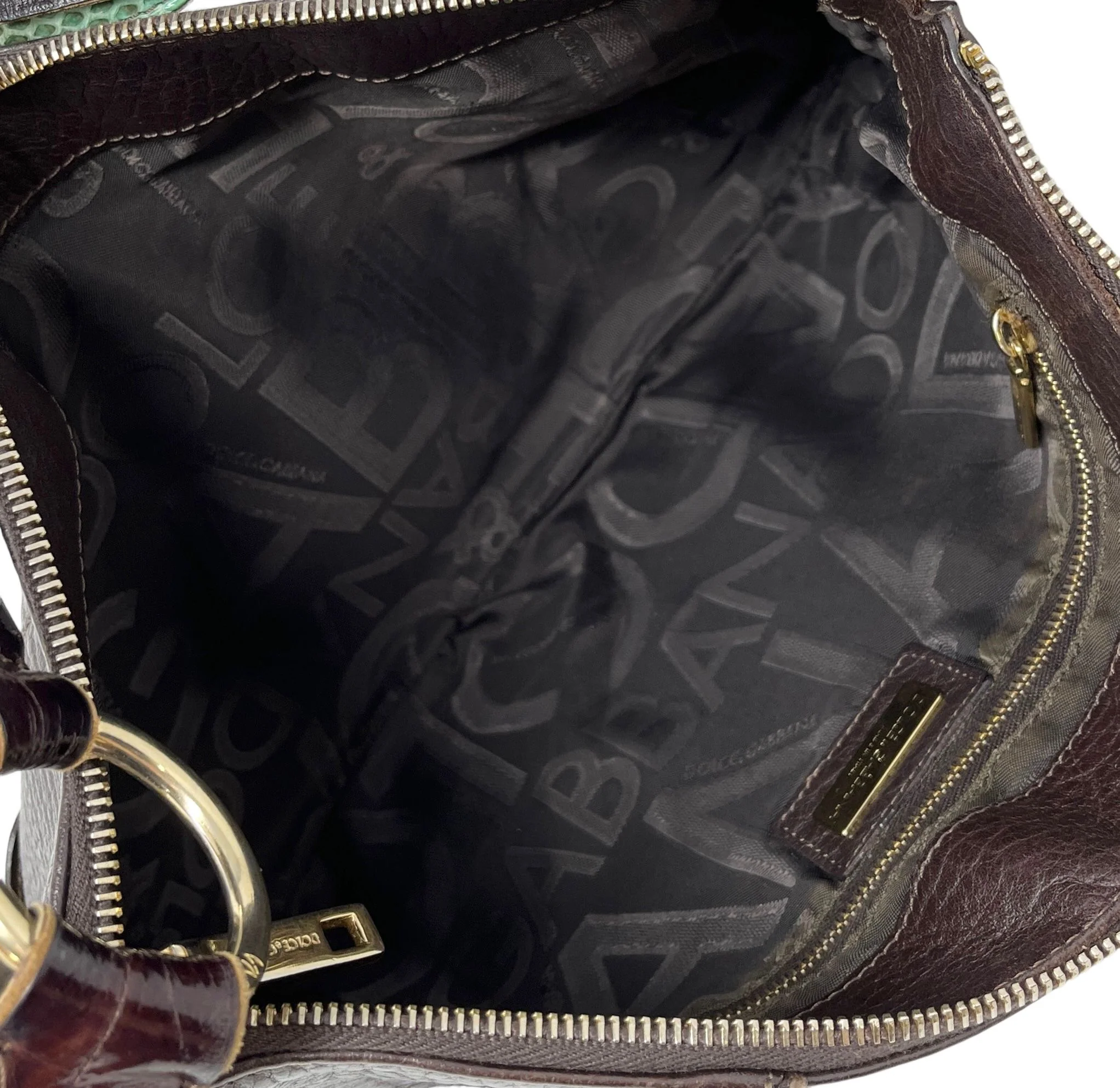 Dolce & Gabbana Brown Leather Shoulder Bag - Image 3