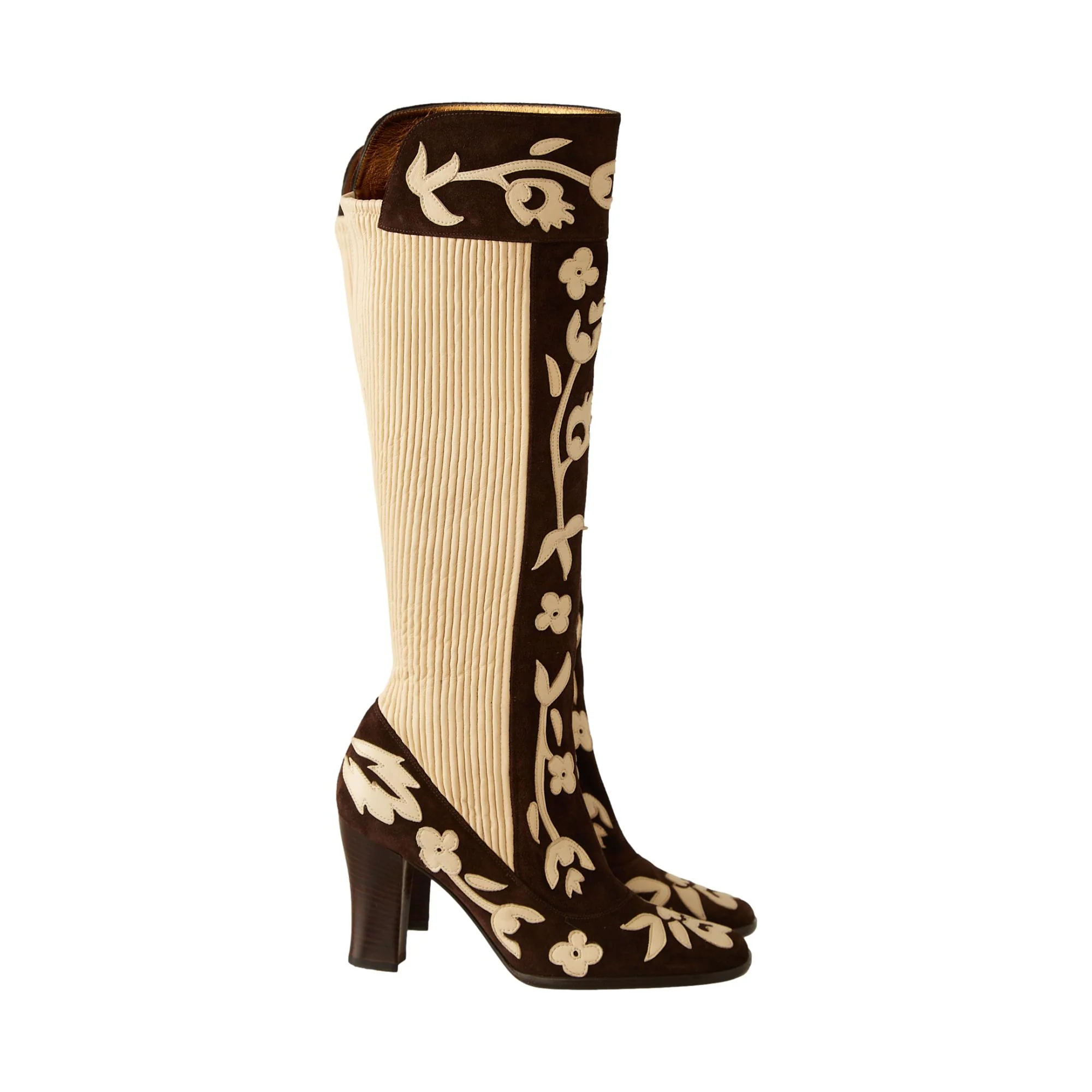 Dolce & Gabbana Brown Suede Boots - Image 2