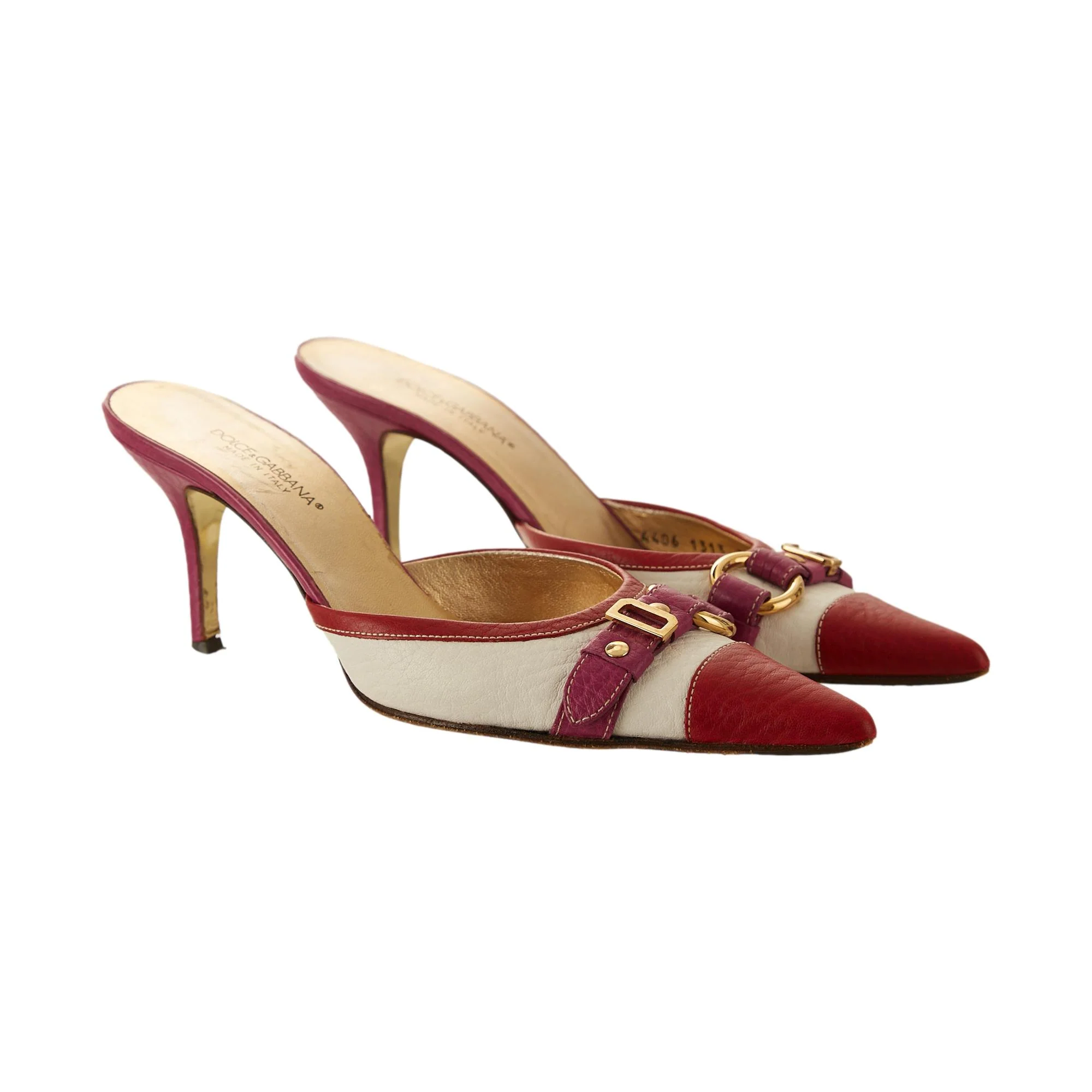 Dolce & Gabbana Buckle Logo Heels - Image 2