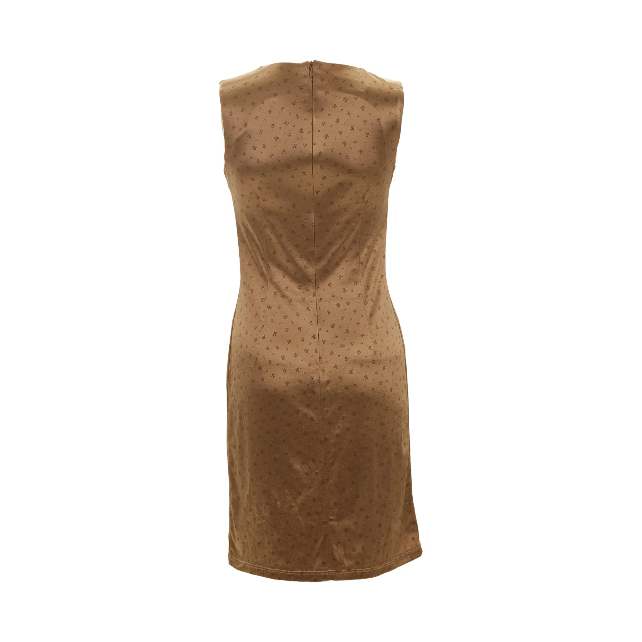 Dolce & Gabbana Champagne Floral Dress - Image 2