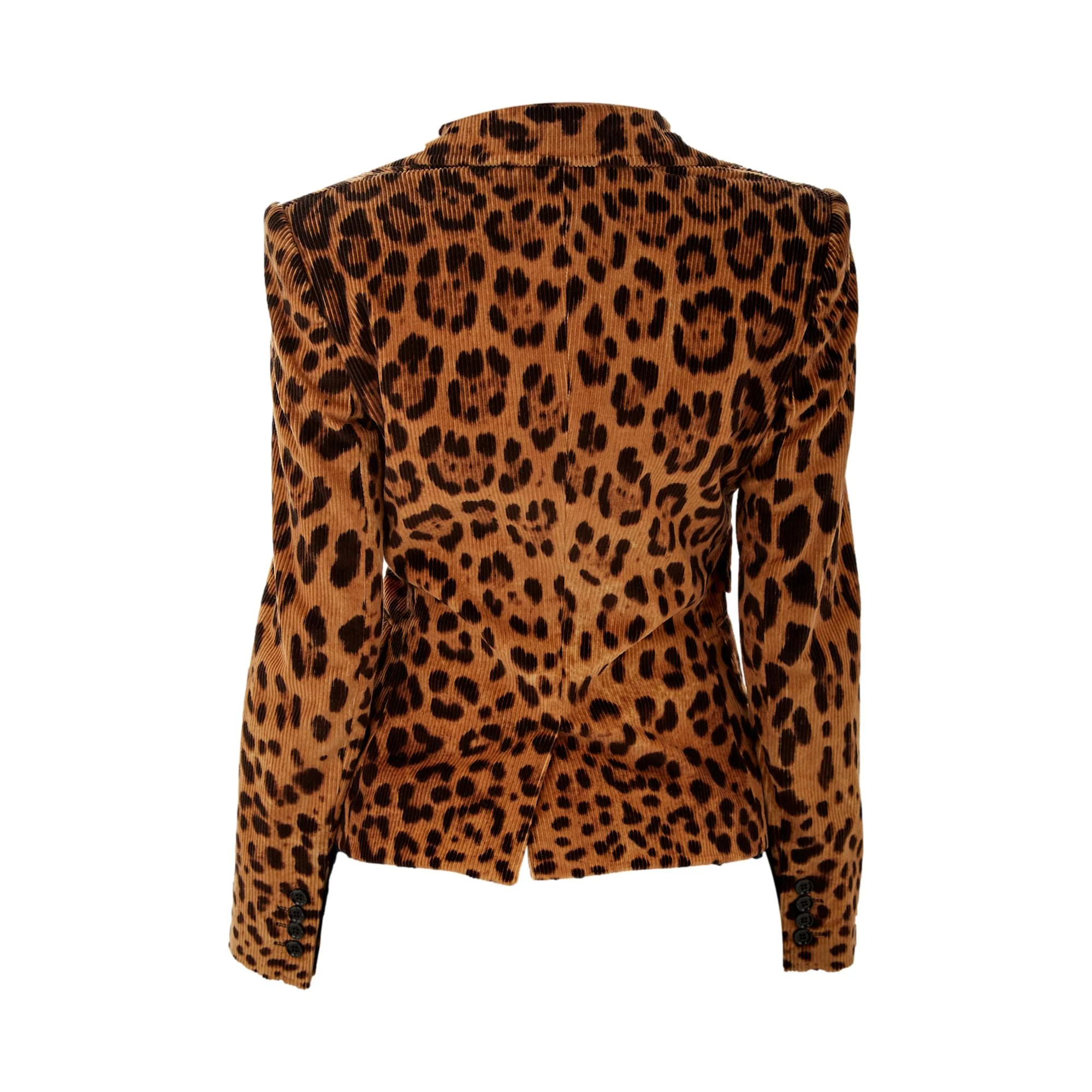 Dolce & Gabbana Cheetah Print Corduroy Jacket - Image 2
