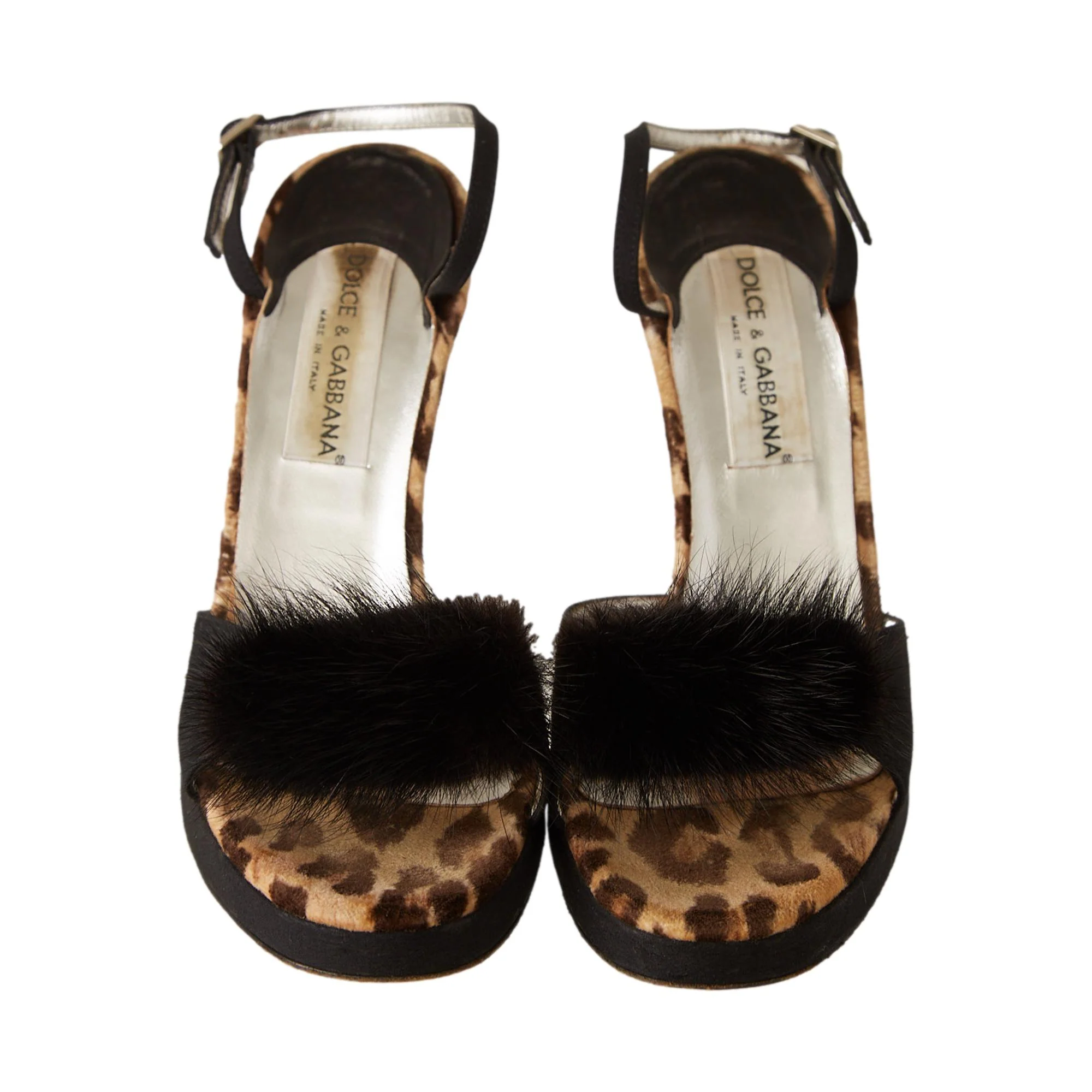 Dolce & Gabbana Cheetah Print Fur Heels - Image 3