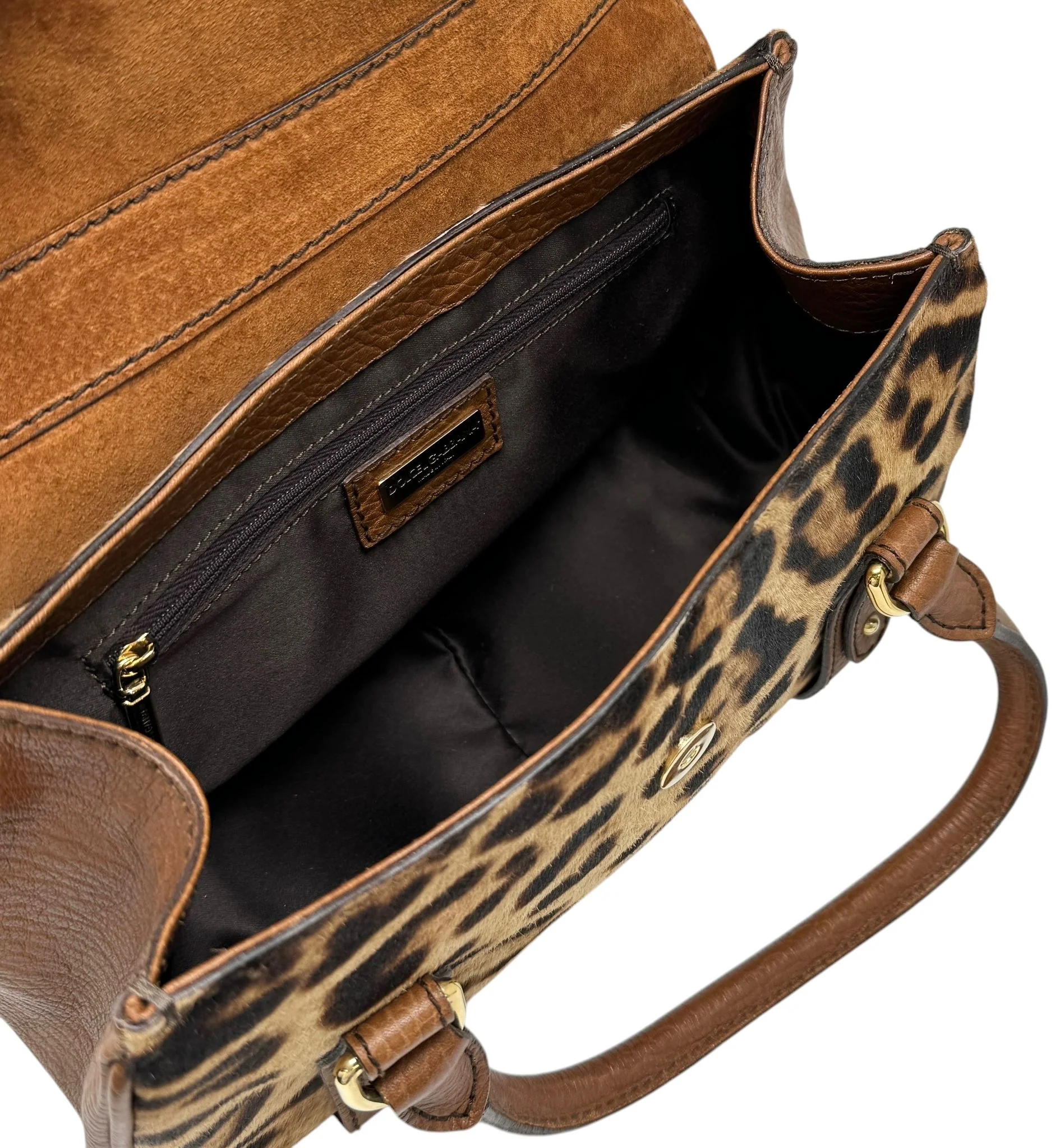 Dolce & Gabbana Cheetah Print Top Handle Bag - Image 3