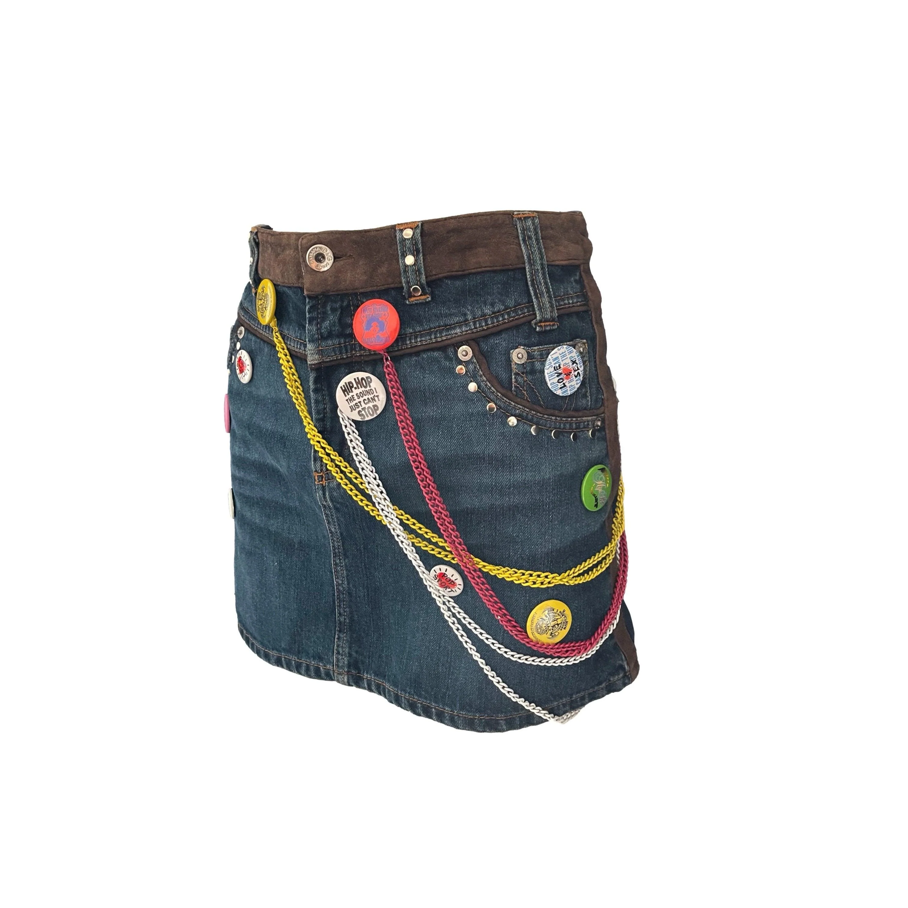Dolce & Gabbana Denim Buttons Skirt - Image 3