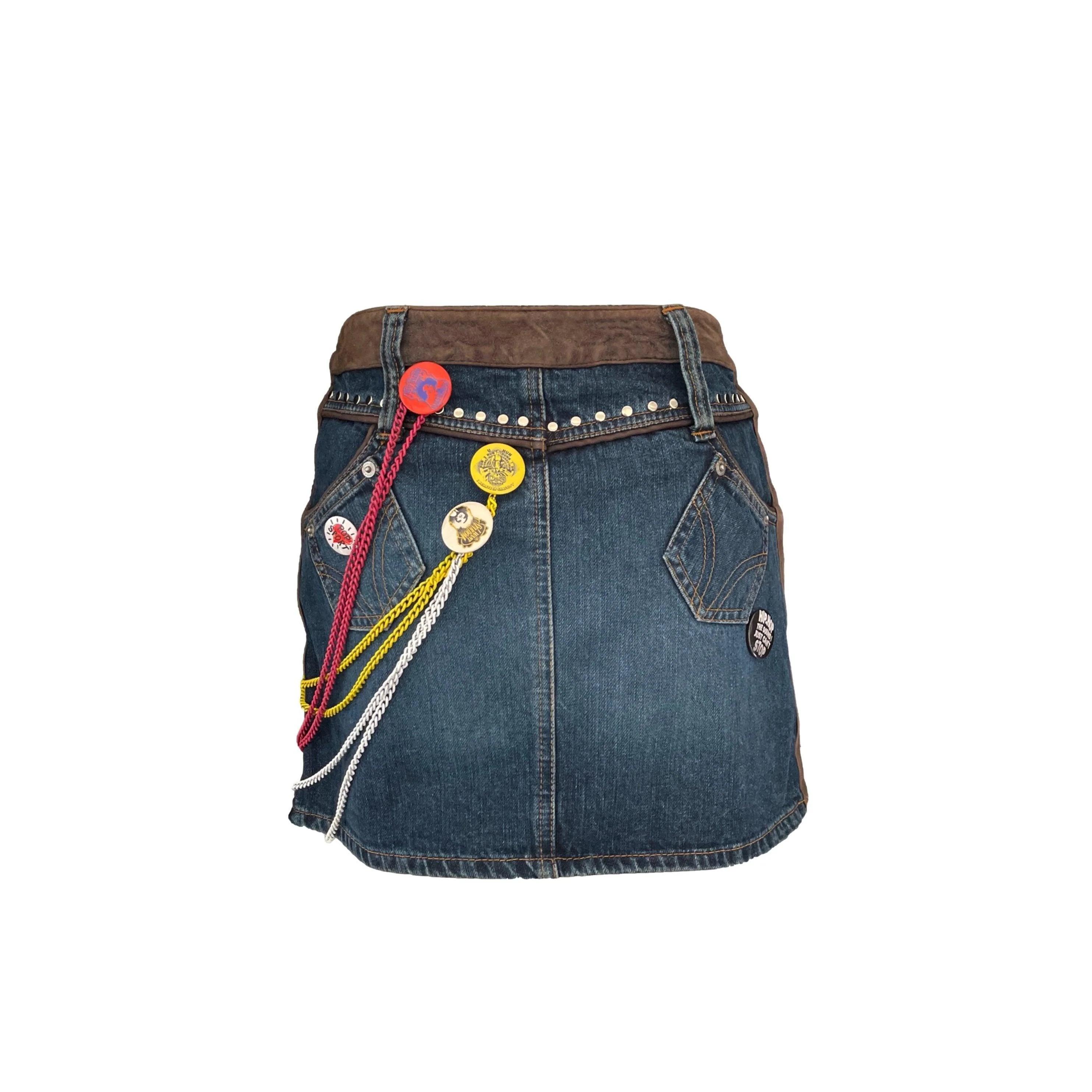 Dolce & Gabbana Denim Buttons Skirt - Image 4