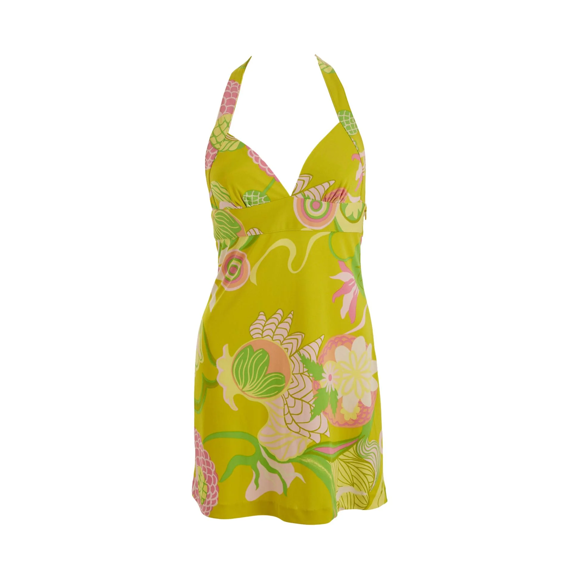 Dolce & Gabbana Green Print Dress