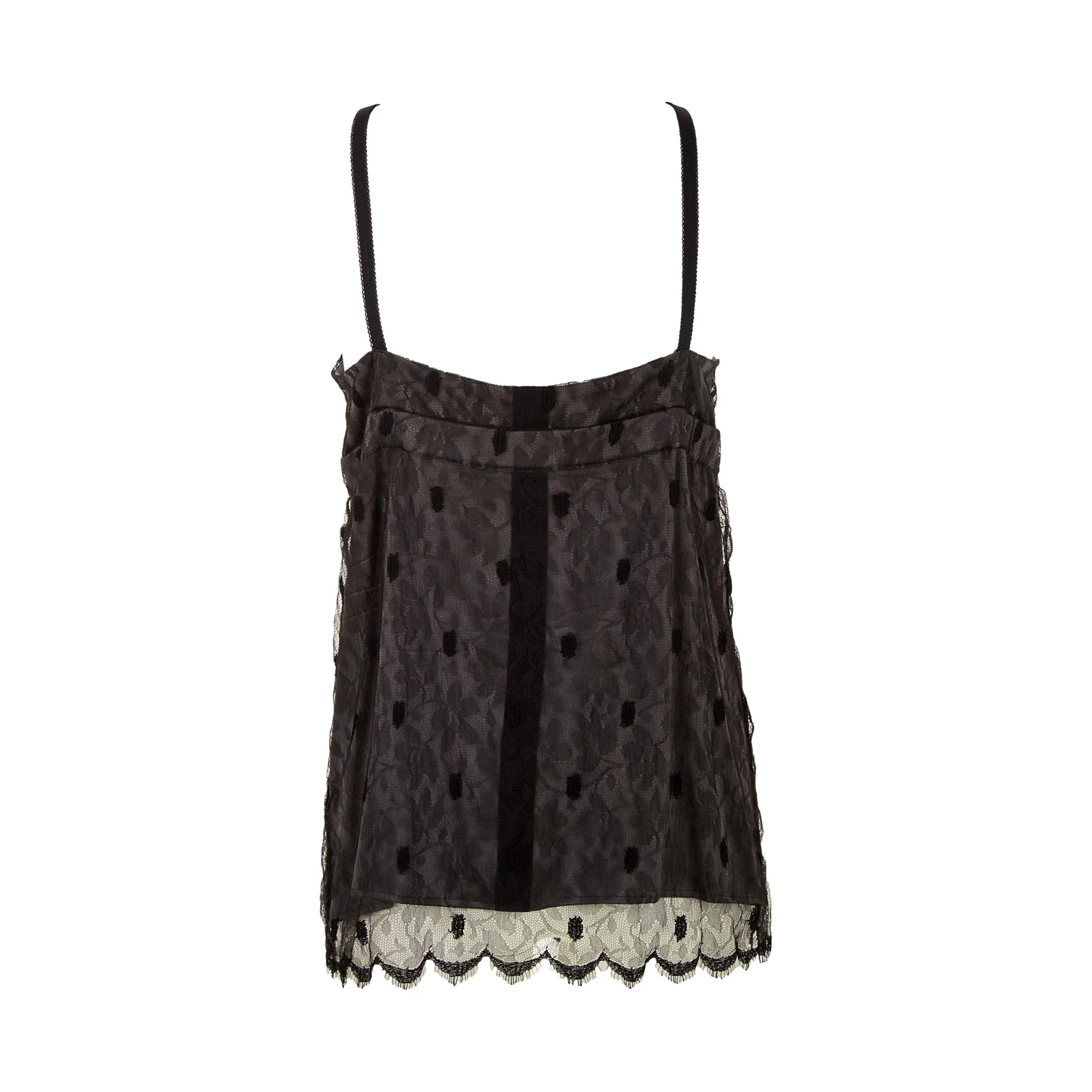 Galliano Grey Lace Tank - Image 2