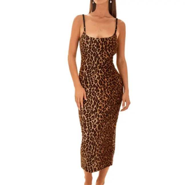 Dolce & Gabbana Leopard Long Dress - Image 3