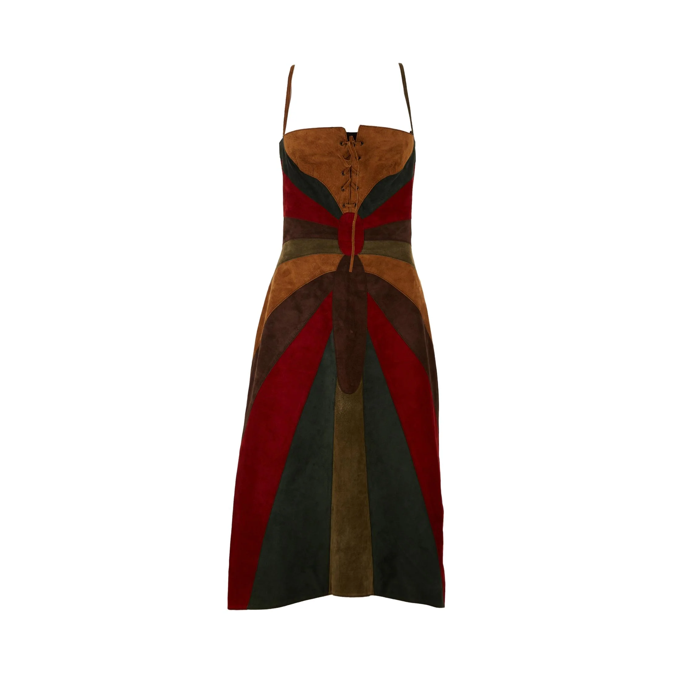 Dolce & Gabbana Butterfly Suede Dress