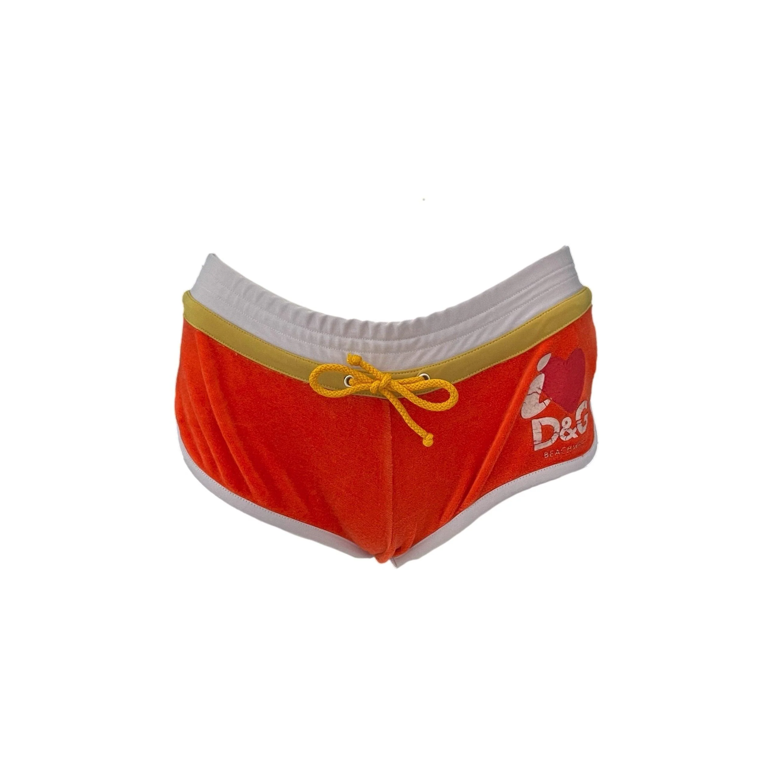 Dolce & Gabbana Orange Terry Shorts