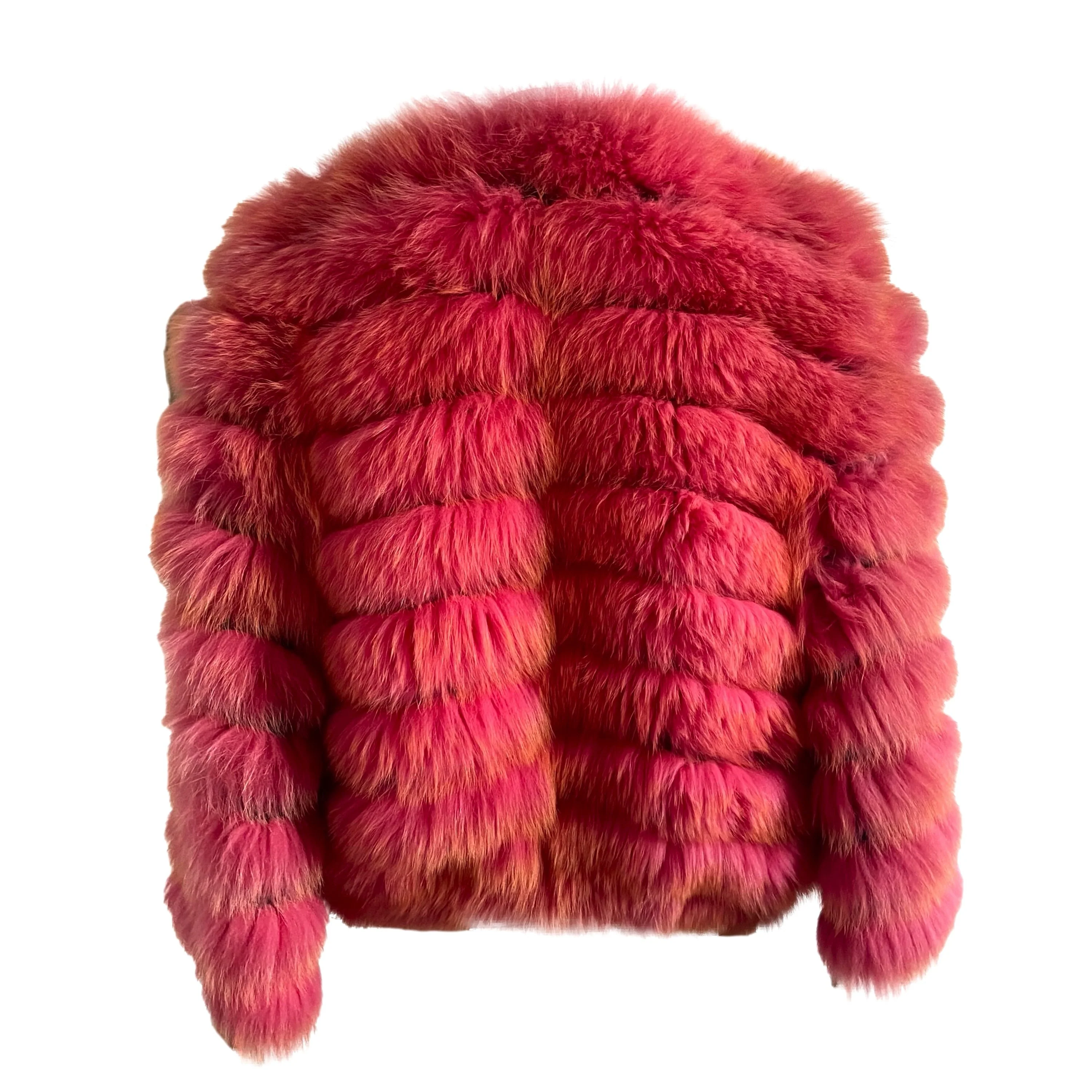 Dolce & Gabbana Pink Ombre Fur Jacket - Image 2