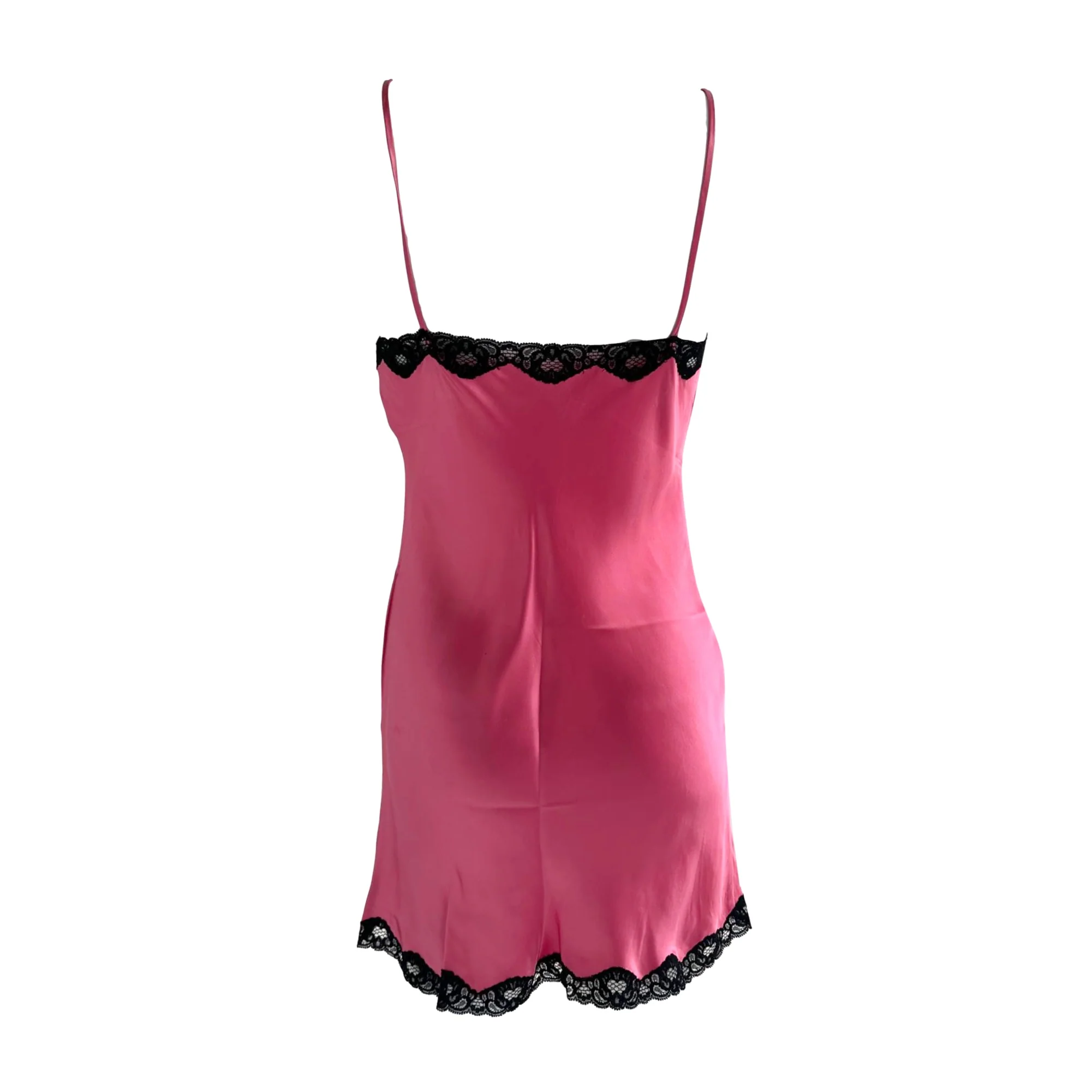 Dolce & Gabbana Pink Silk Slip Dress - Image 2