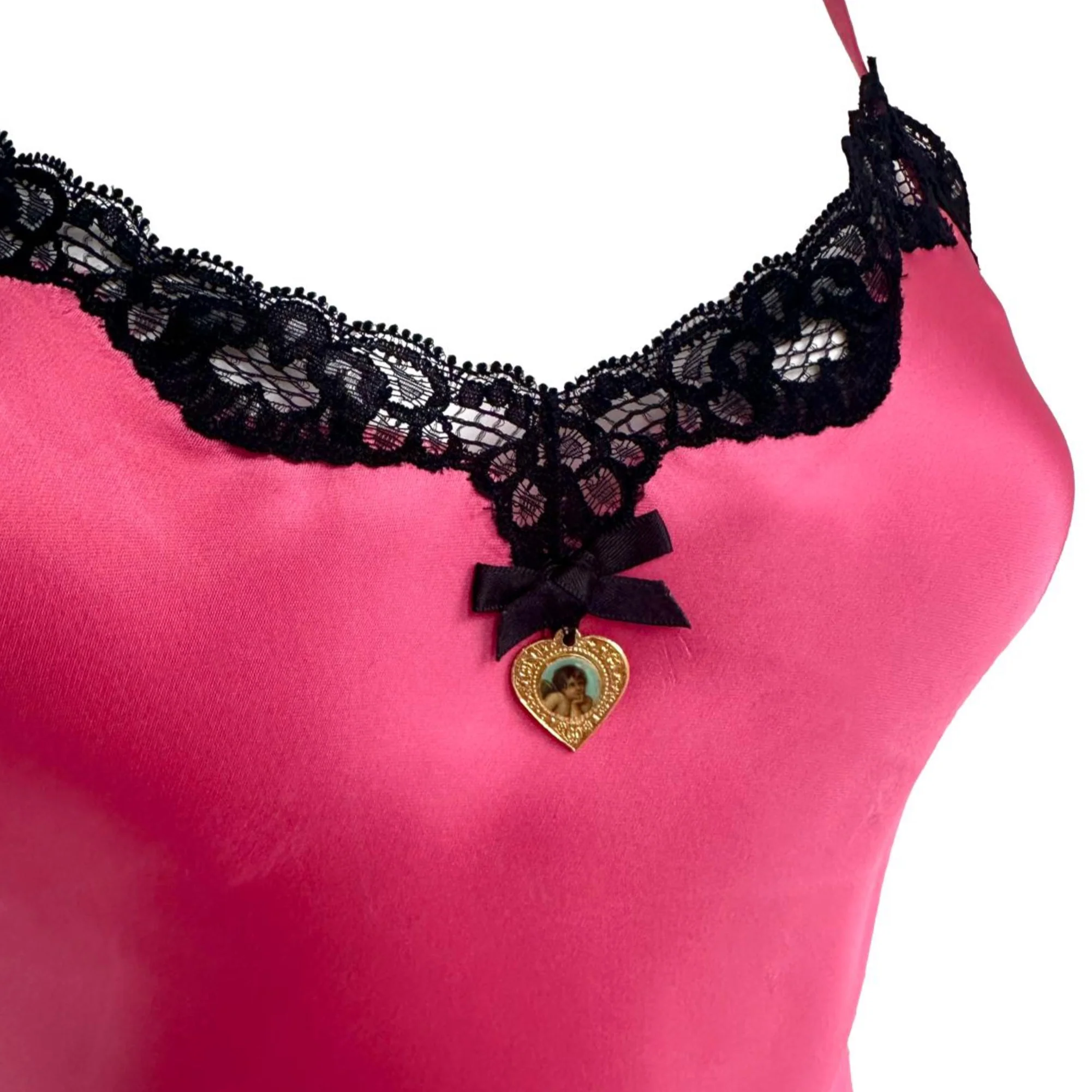 Dolce & Gabbana Pink Silk Slip Dress - Image 3