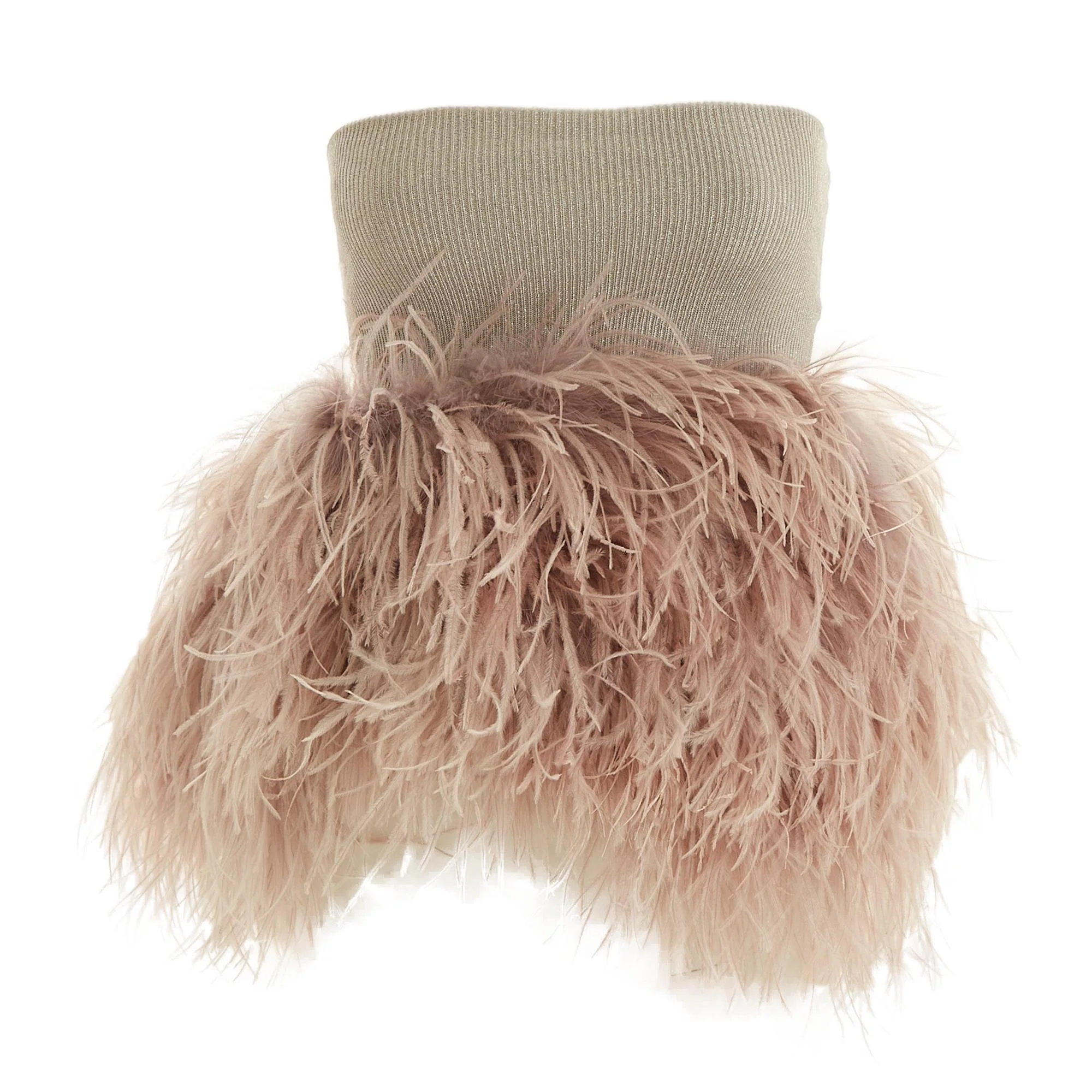 Dolce & Gabbana Feather Tube Top