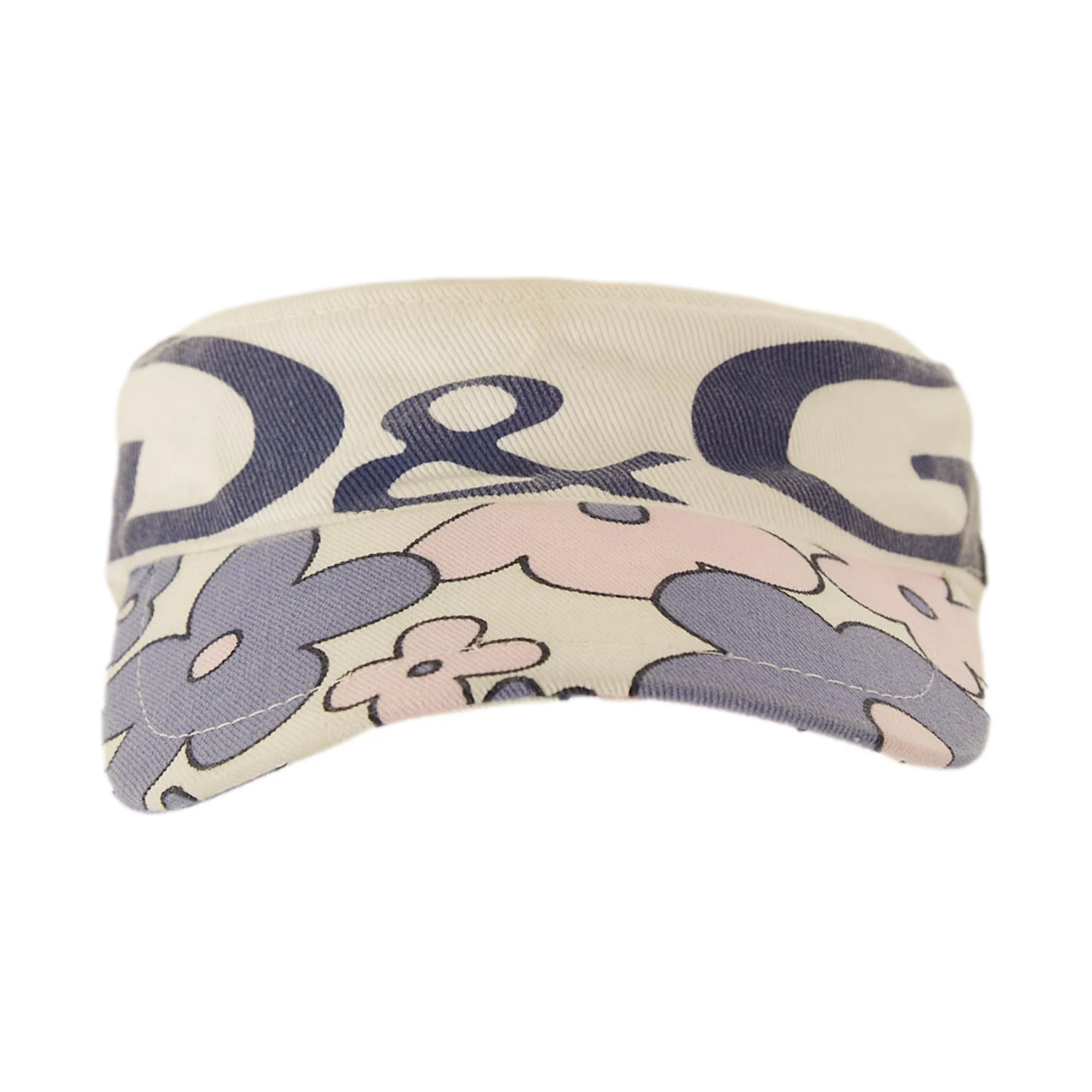 Dolce & Gabbana Purple Floral Visor - Image 2