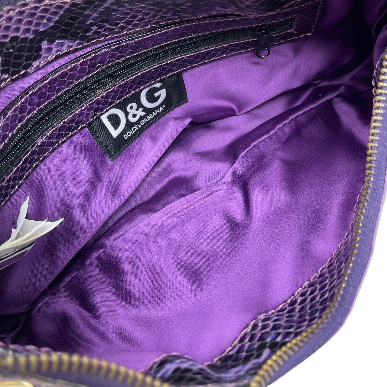 Dolce & Gabbana Purple Shoulder Bag - Image 3