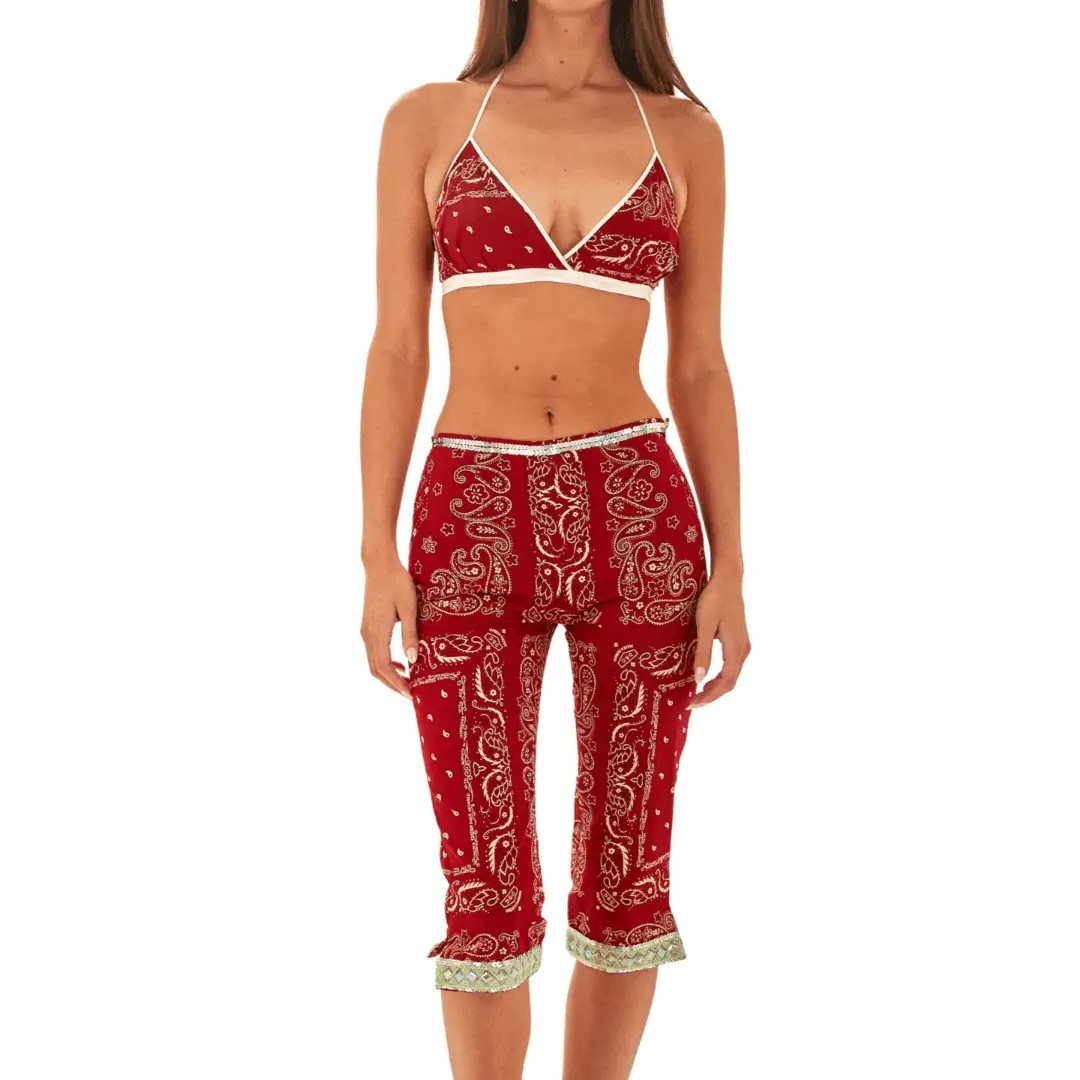 Dolce & Gabbana Red Bandana Set - Image 3
