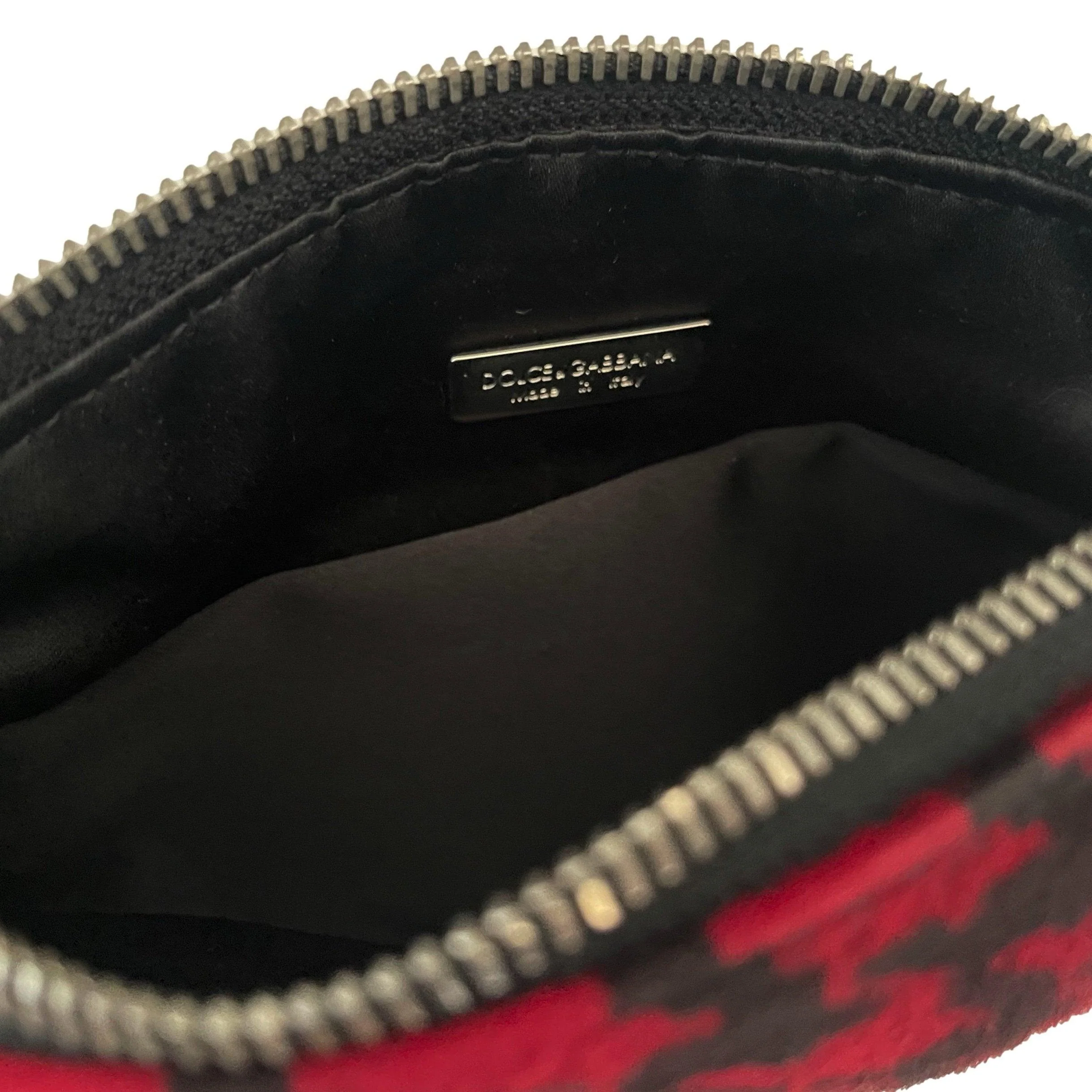 Dolce & Gabbana Red Houndstooth Mini Bag - Image 4