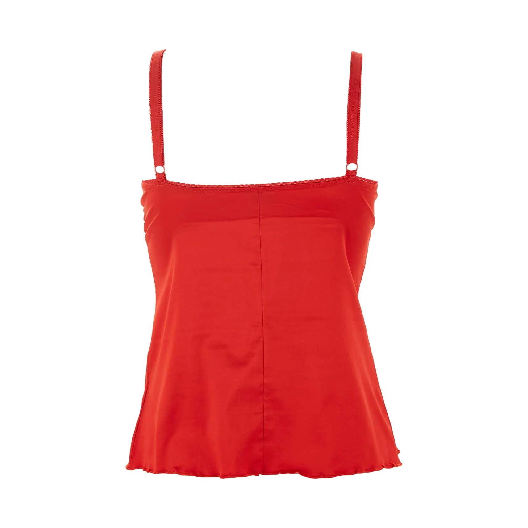 Dolce & Gabbana Red Rhinestone Heart Tank - Image 3