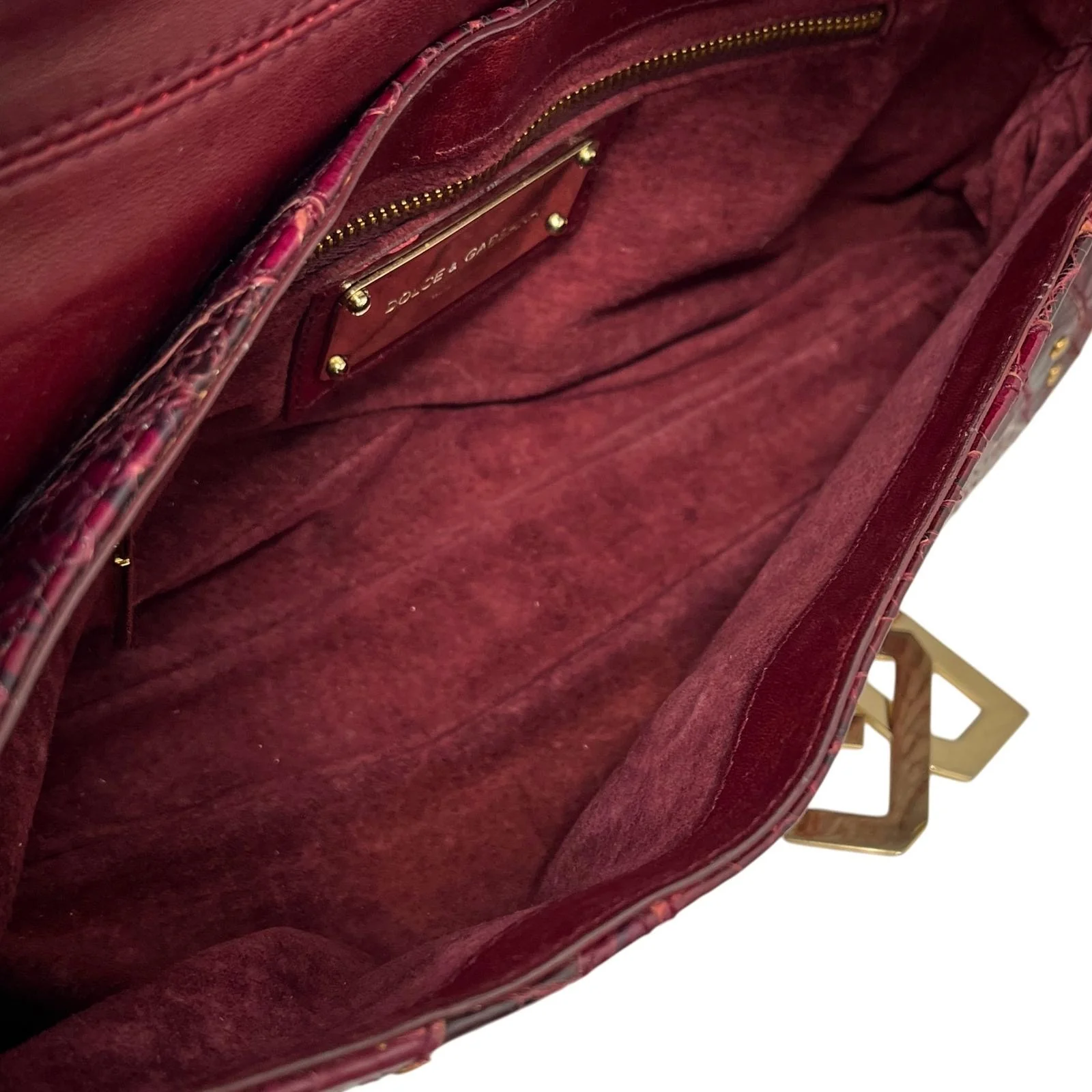 Dolce & Gabbana Red Snakeskin Shoulder Bag - Image 3