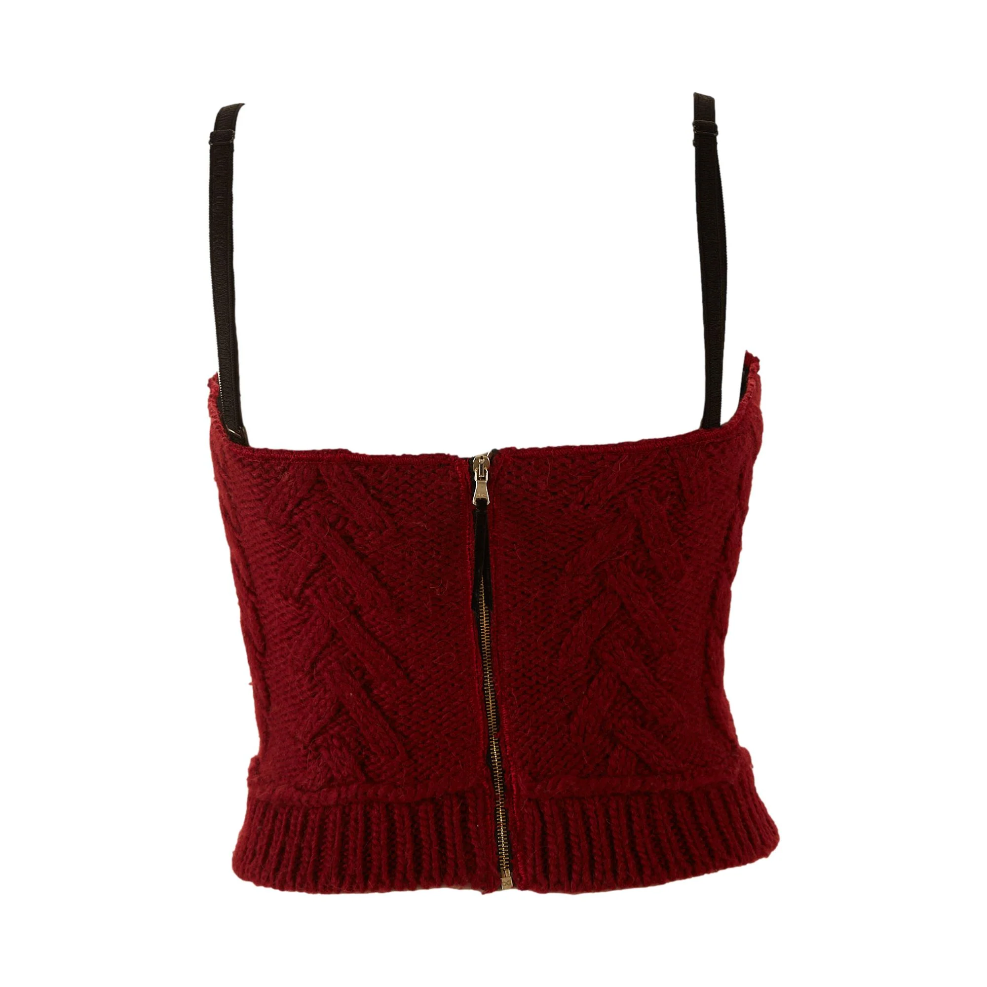Dolce & Gabbana Red Wool Corset - Image 2
