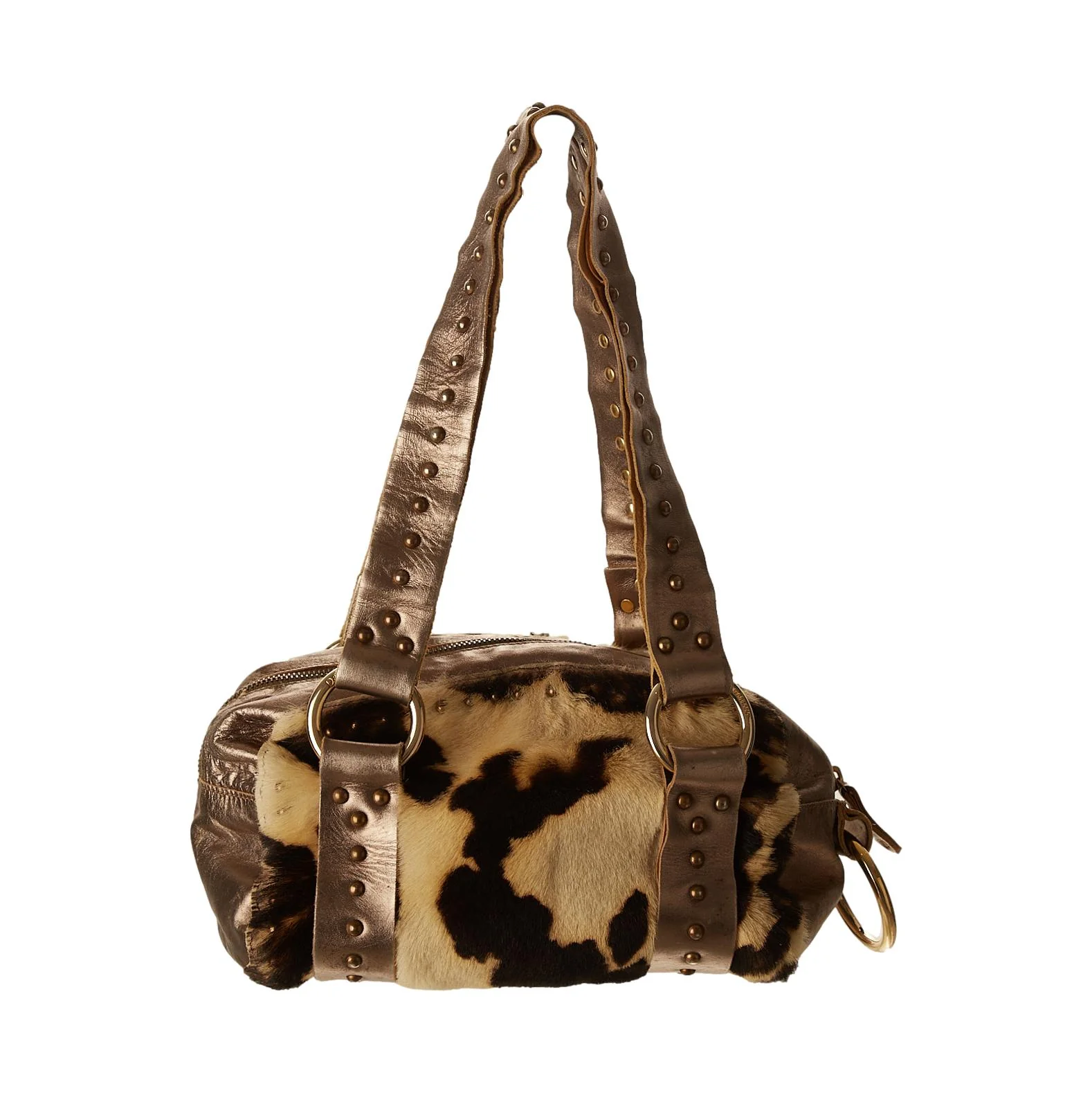 Dolce & Gabbana Studded Calf Hair Shoulder Bag - Image 2