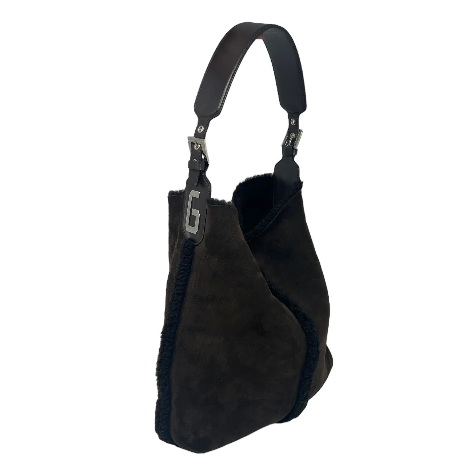 Dolce & Gabbana Suede Logo Shoulder Bag - Image 2