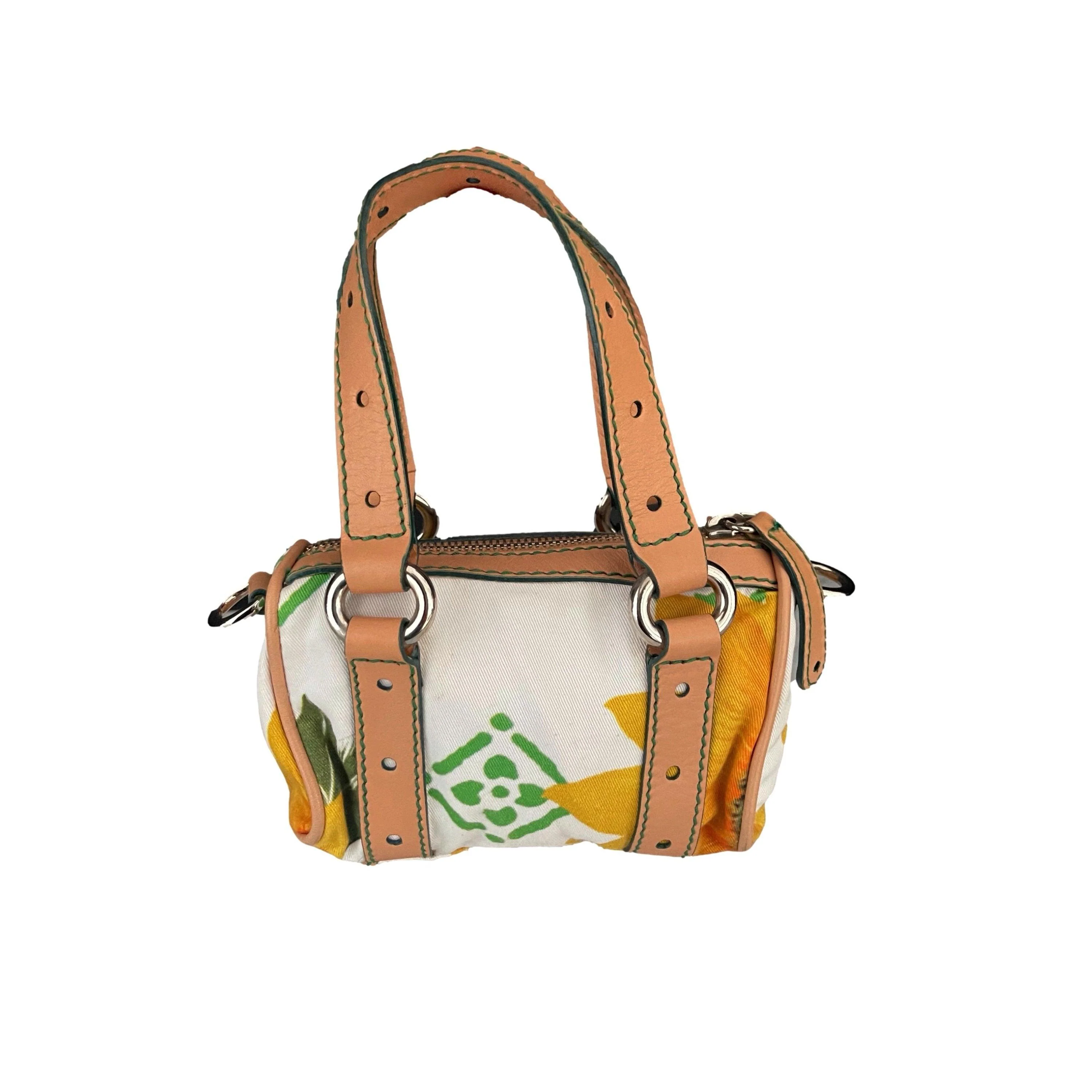 Dolce & Gabbana Sunflower Canvas Micro Bag - Image 2