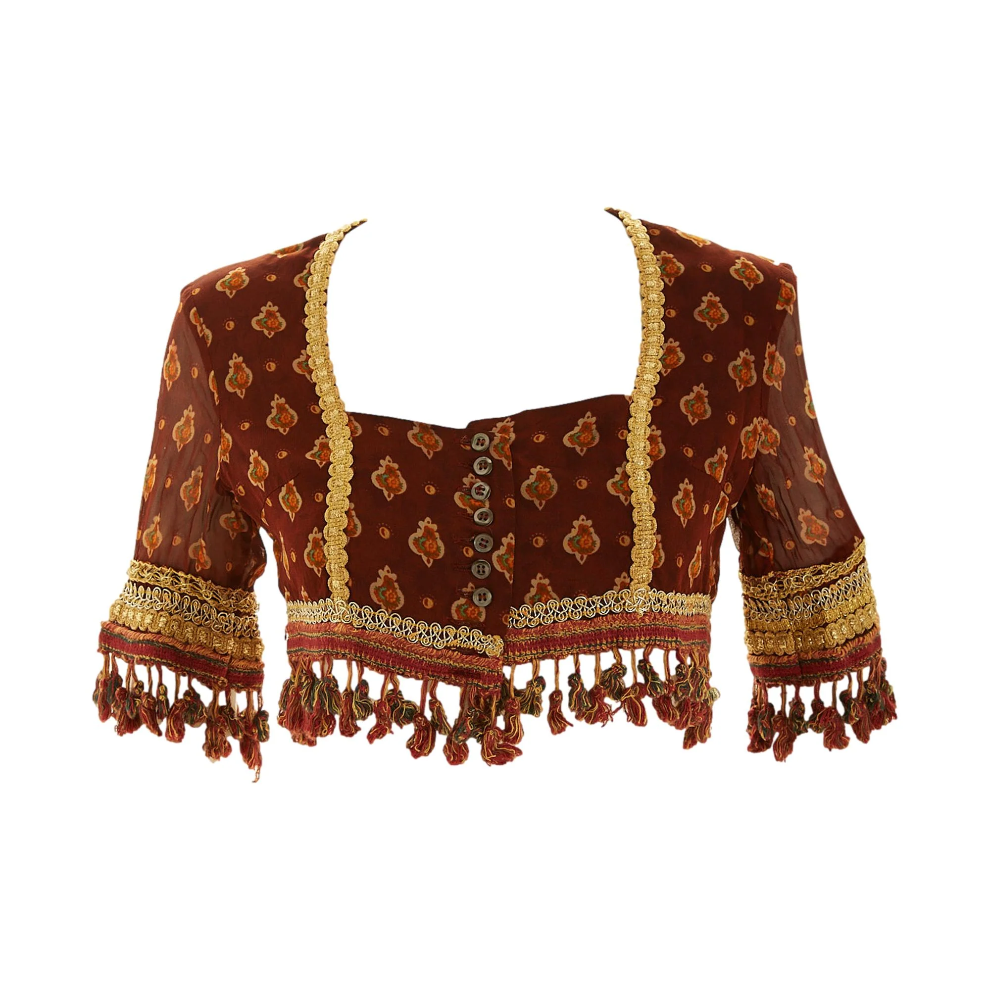 Dolce & Gabbana Tassel Cropped Top